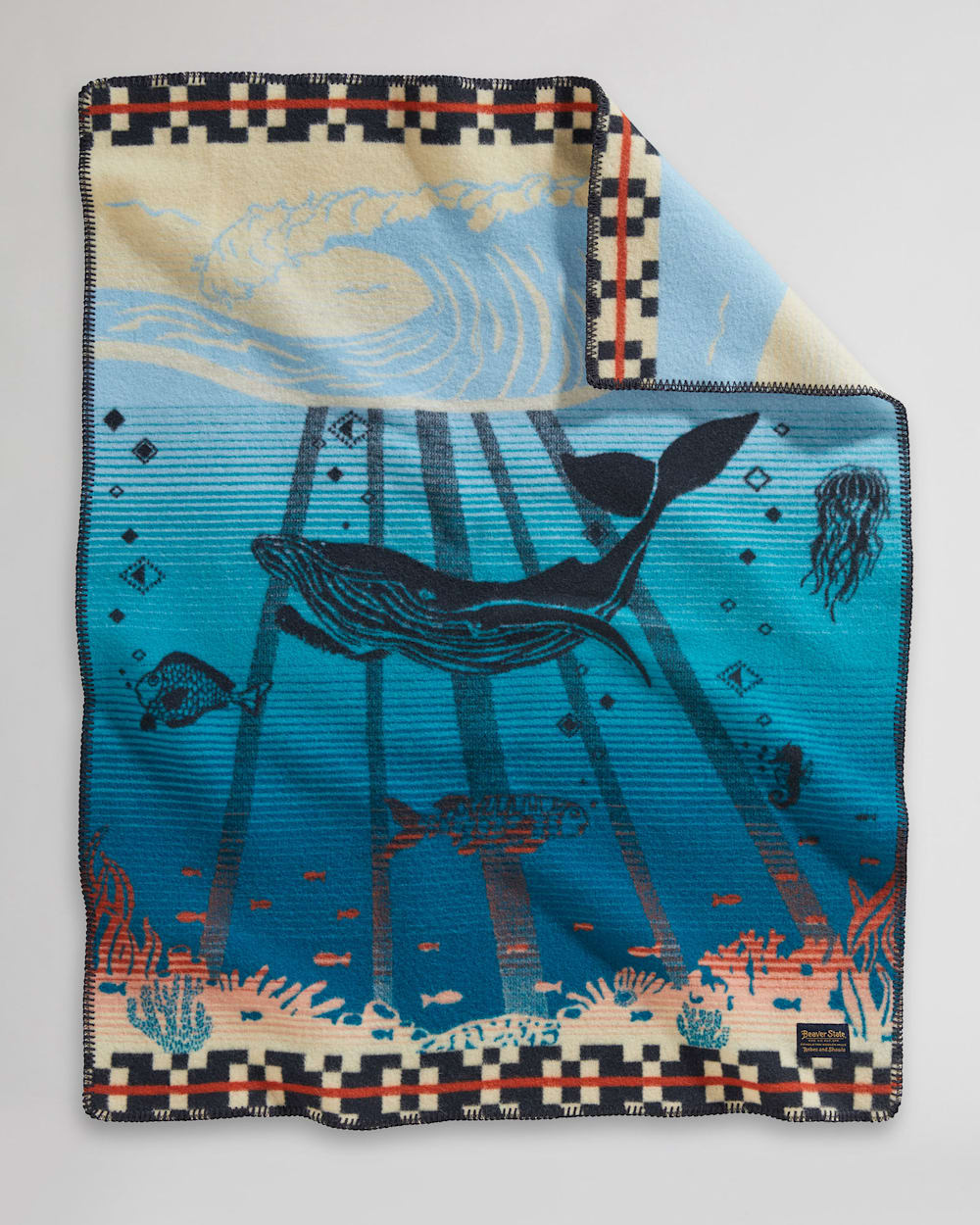 TIDE SCHOOL CRIB BLANKET