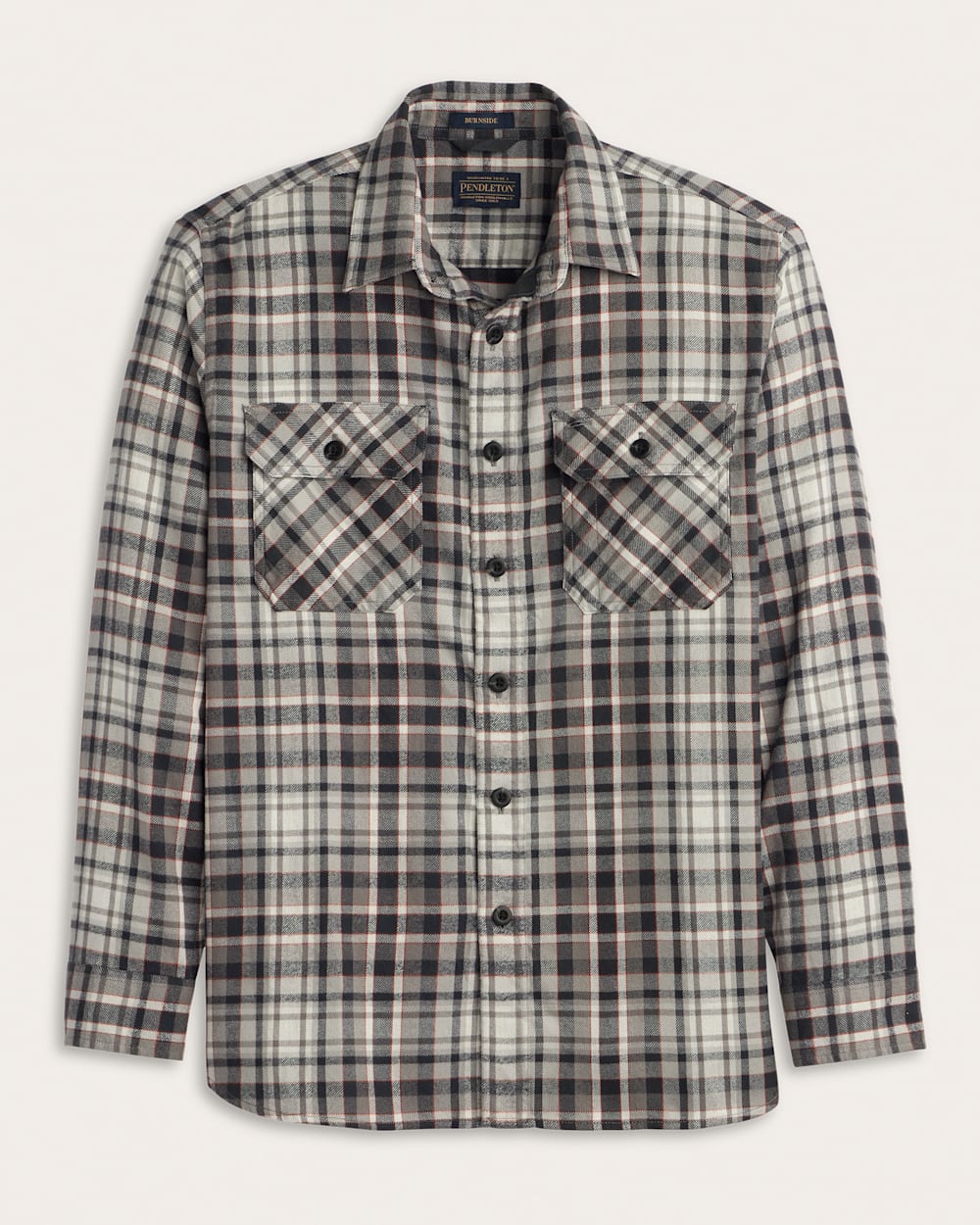 MEN'S PLAID BURNSIDE COTTON FLANNEL SHIRT