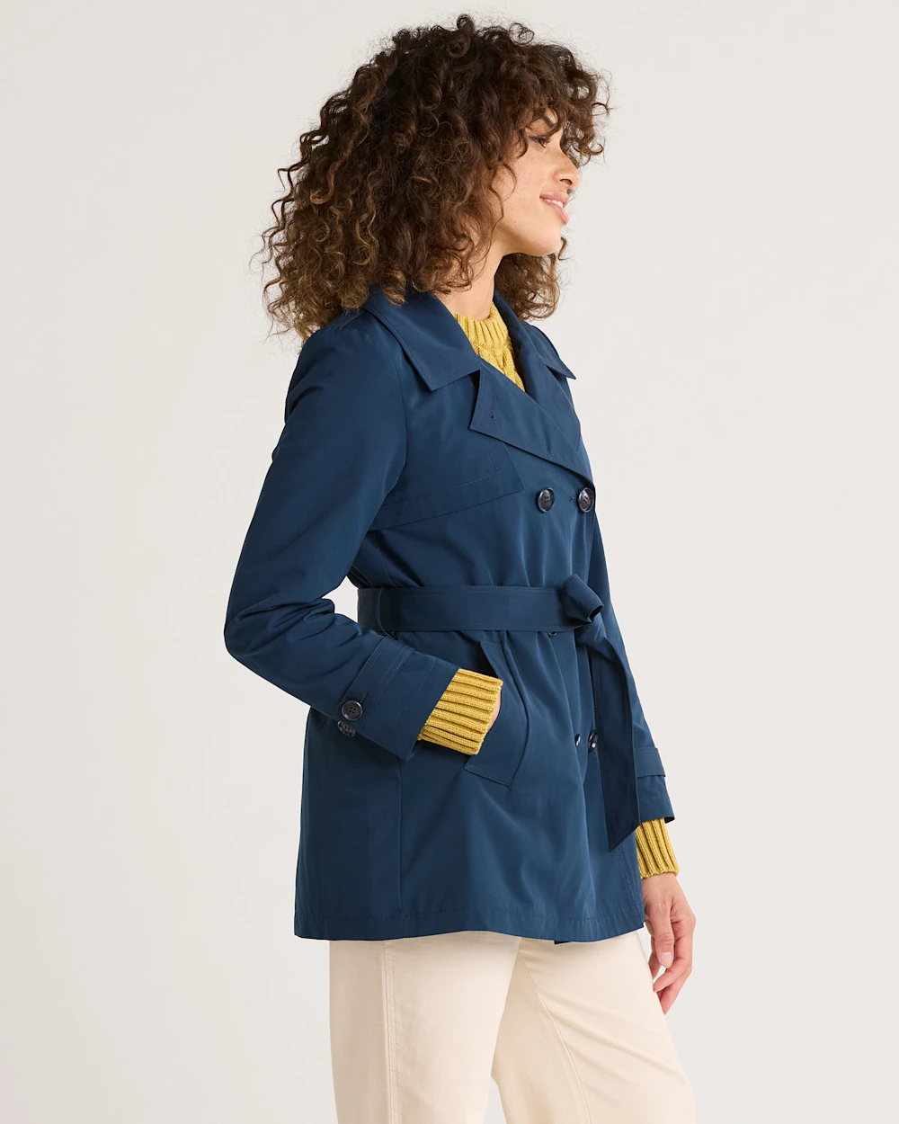 WOMEN'S MARLENE CLASSIC SHORT TRENCH COAT