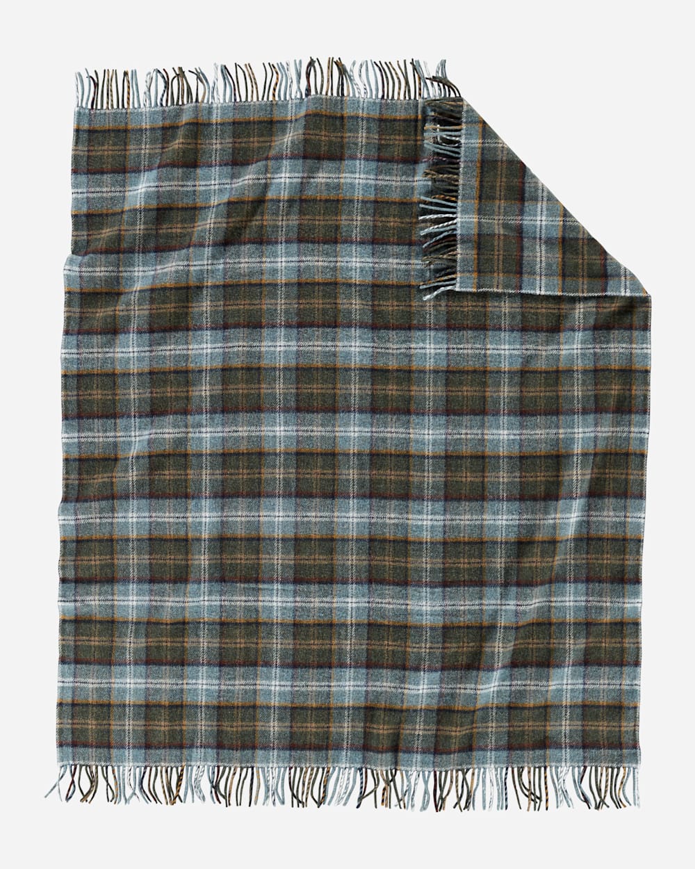 ECO-WISE WOOL FRINGED THROW