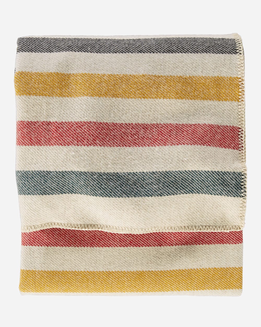 ECO-WISE WOOL PLAID/STRIPE BLANKET