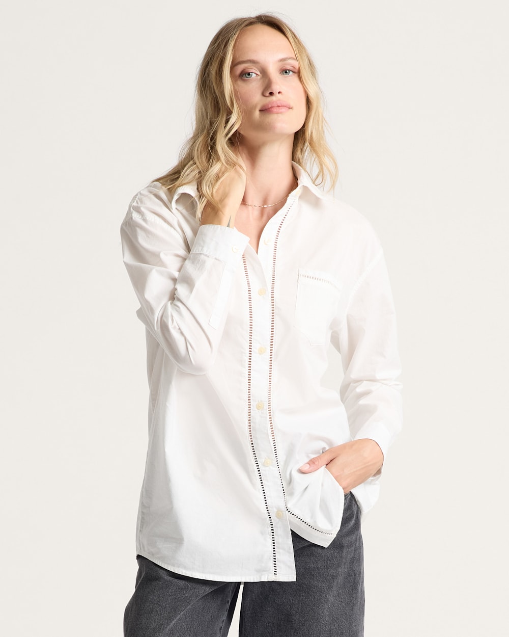 WOMEN'S EVERLY POPLIN SHIRT