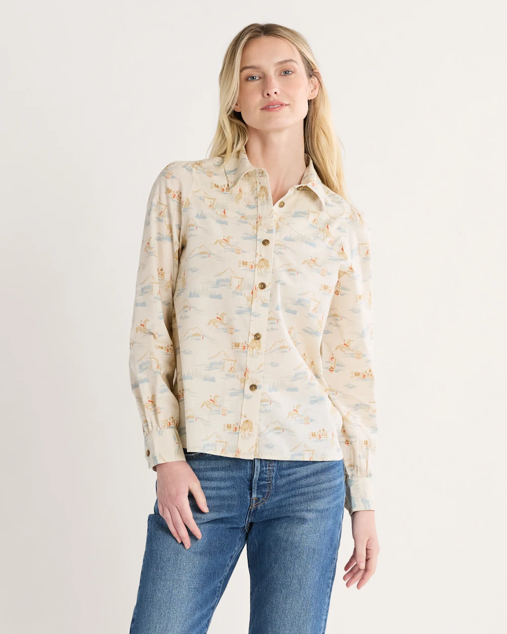 WOMEN'S WINONA PUFF-SLEEVE SHIRT