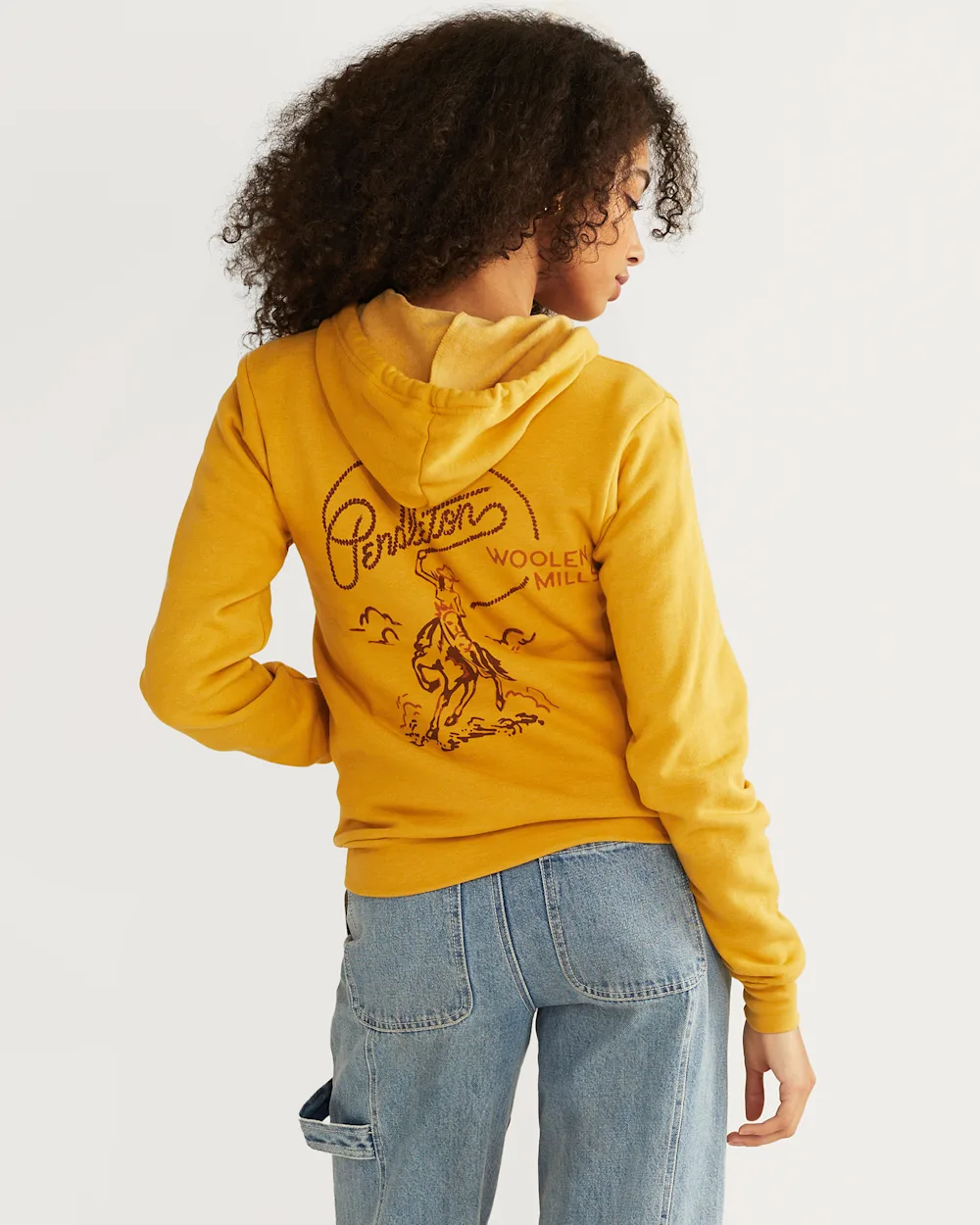 WOMEN'S COWGIRL GRAPHIC ZIP HOODIE