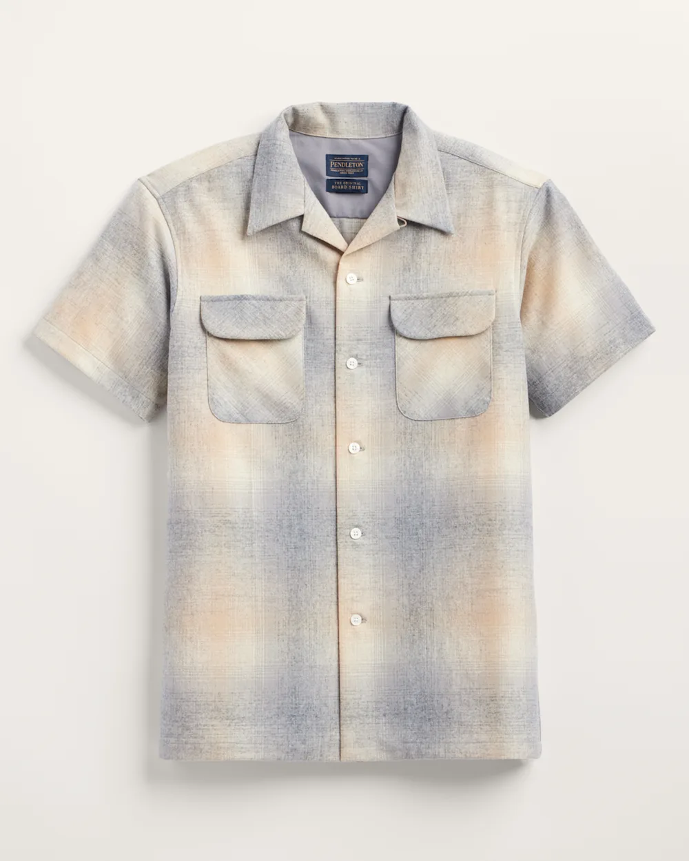 MEN'S SHORT-SLEEVE PLAID BOARD SHIRT