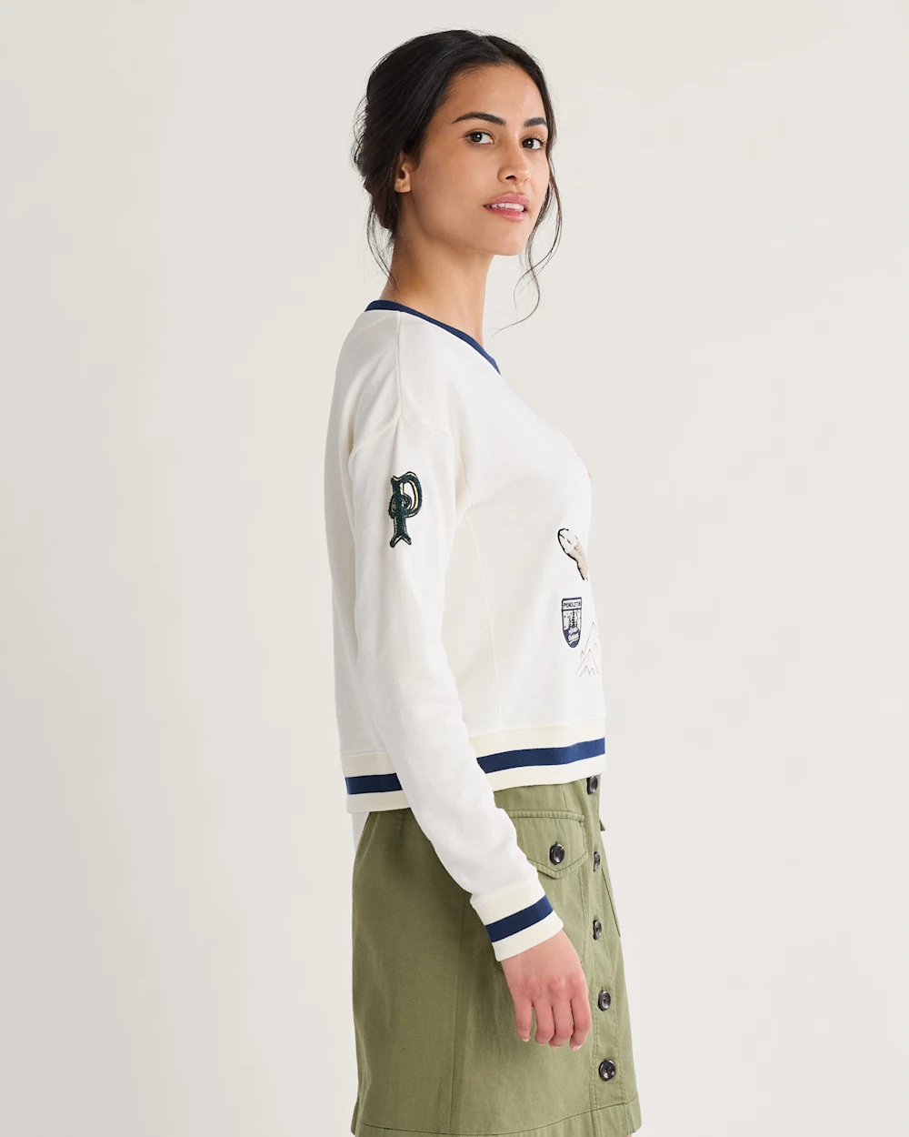 WOMEN'S GRAPHIC FRENCH TERRY CREWNECK