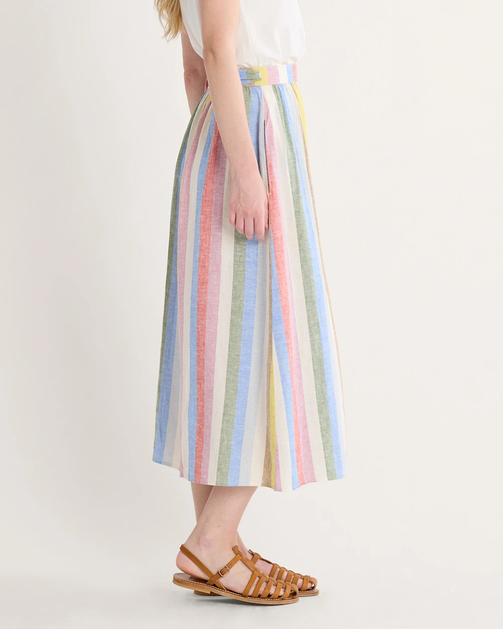 WOMEN'S LINEN WRAP SKIRT