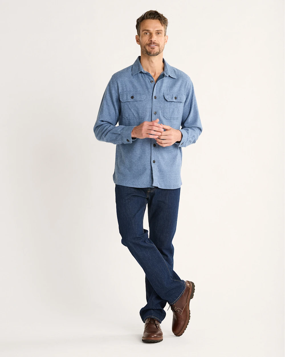 MEN'S BURNSIDE DOUBLEBRUSHED FLANNEL SHIRT