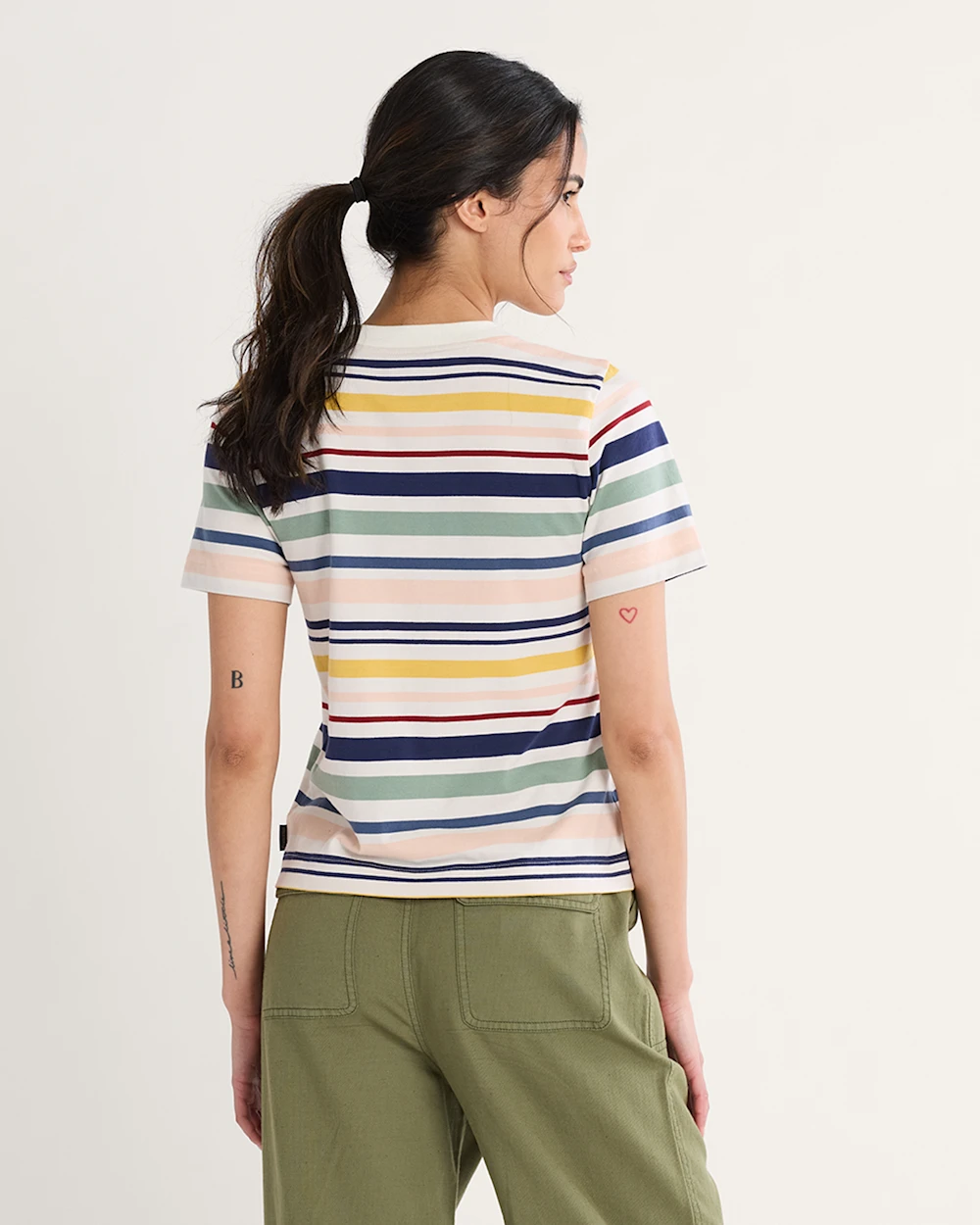 WOMEN'S DESCHUTES STRIPE TEE