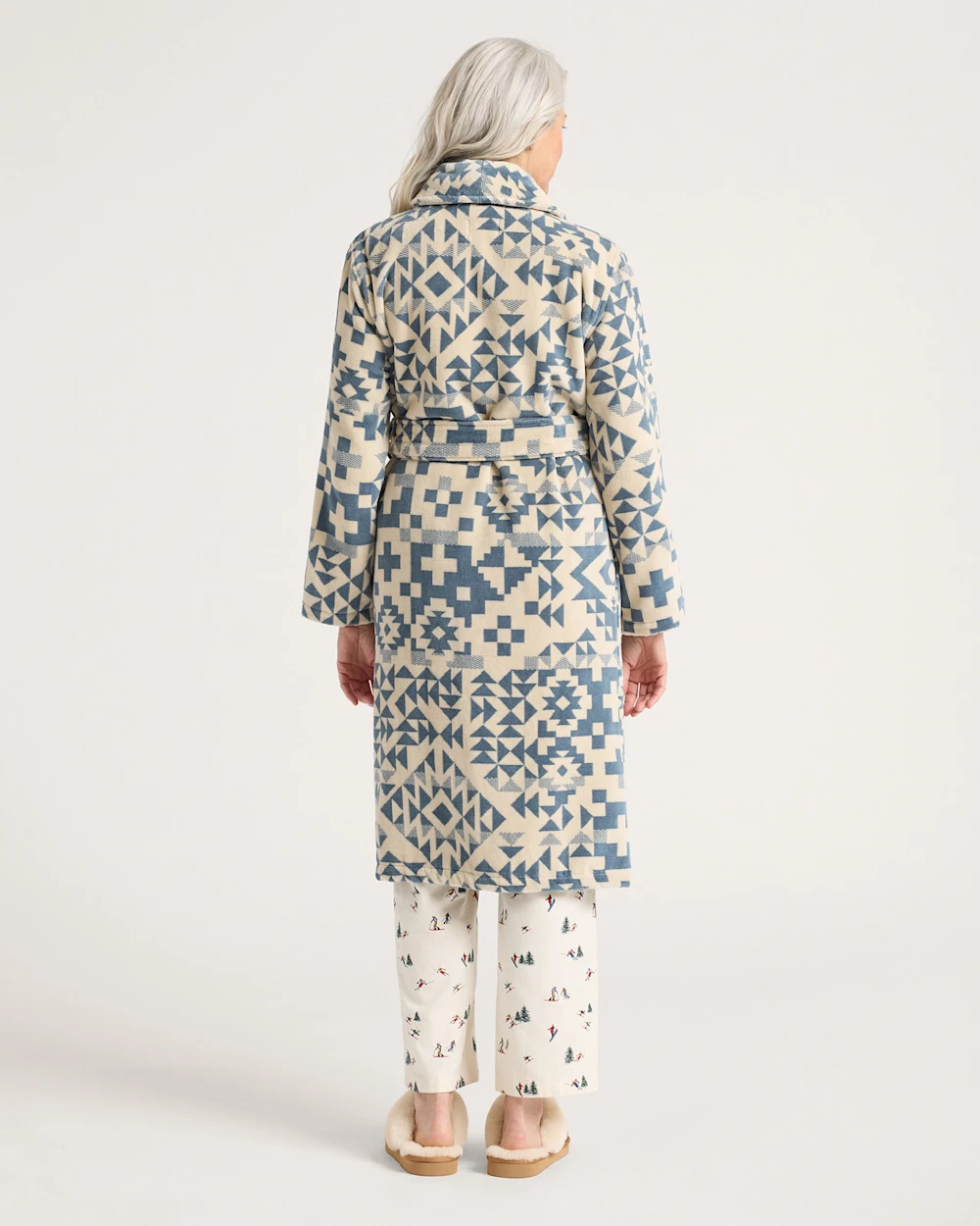 WOMEN'S BLUE RIDGE COTTON TERRY VELOUR BATHROBE