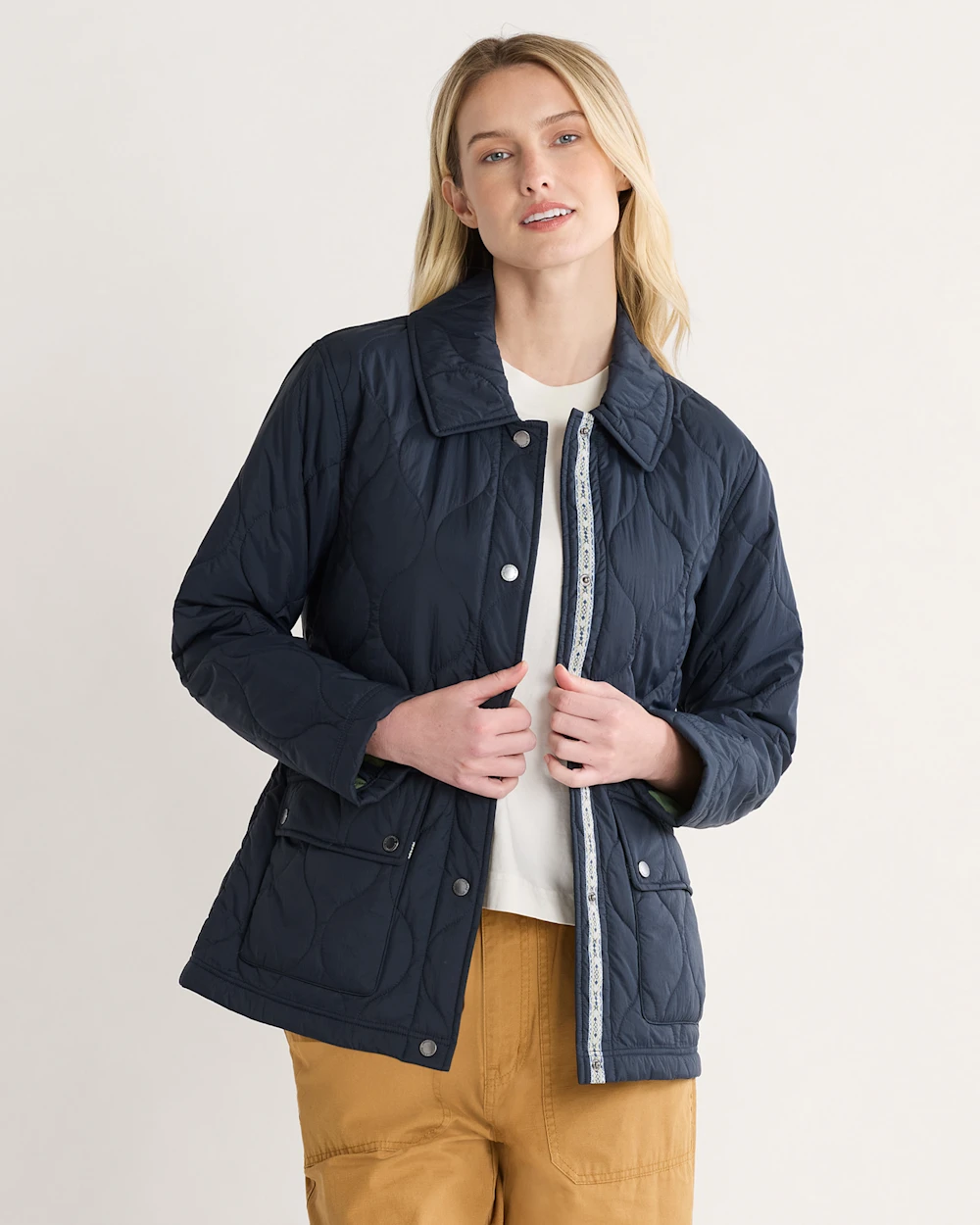 WOMEN'S MARIGOLD CRINKLE QUILTED BARN COAT