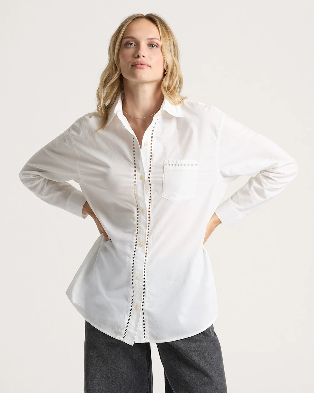 WOMEN'S EVERLY POPLIN SHIRT
