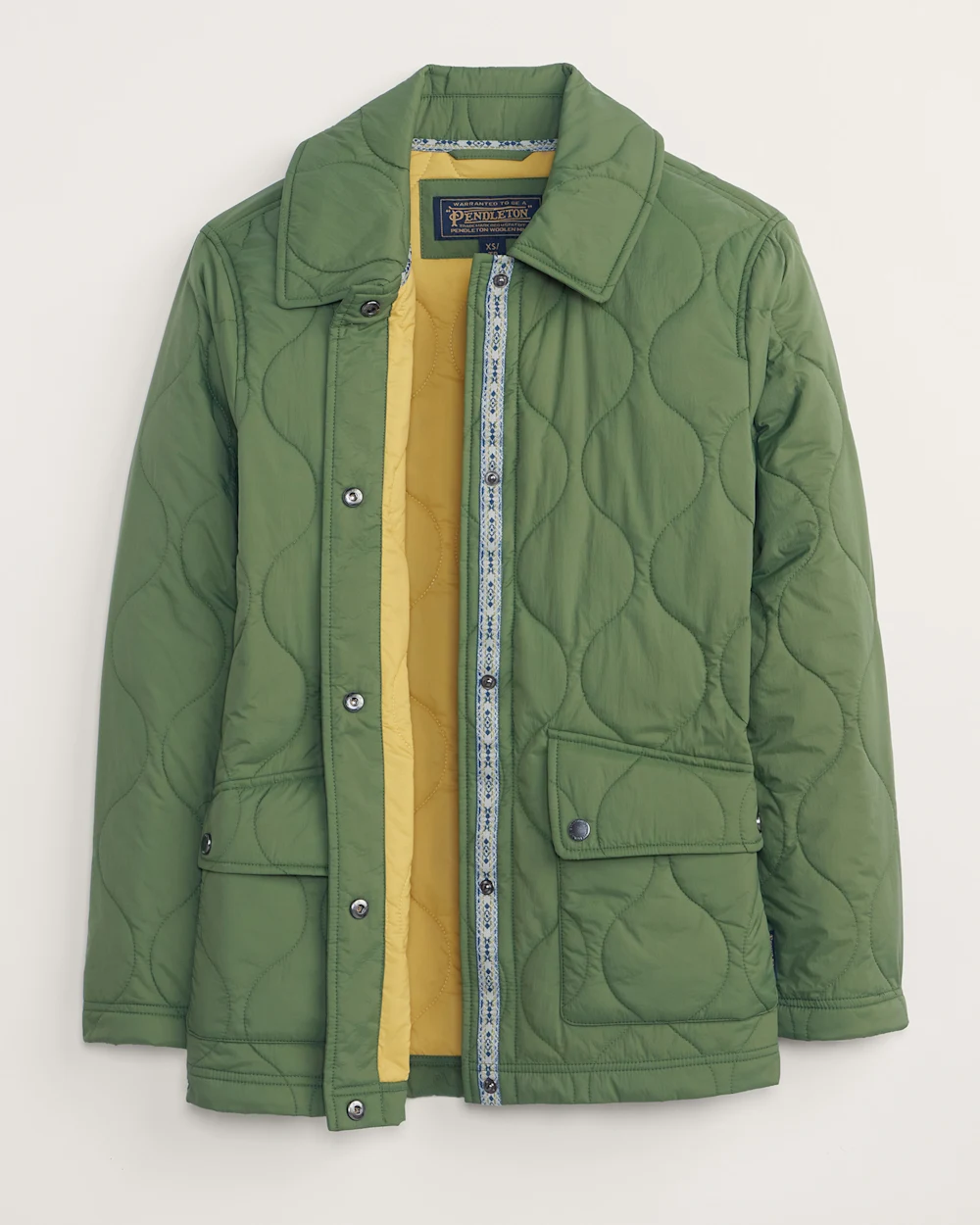 WOMEN'S MARIGOLD CRINKLE QUILTED BARN COAT