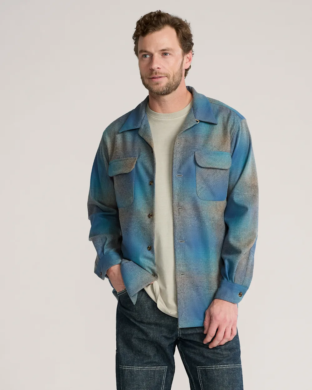 MEN'S PLAID BOARD SHIRT