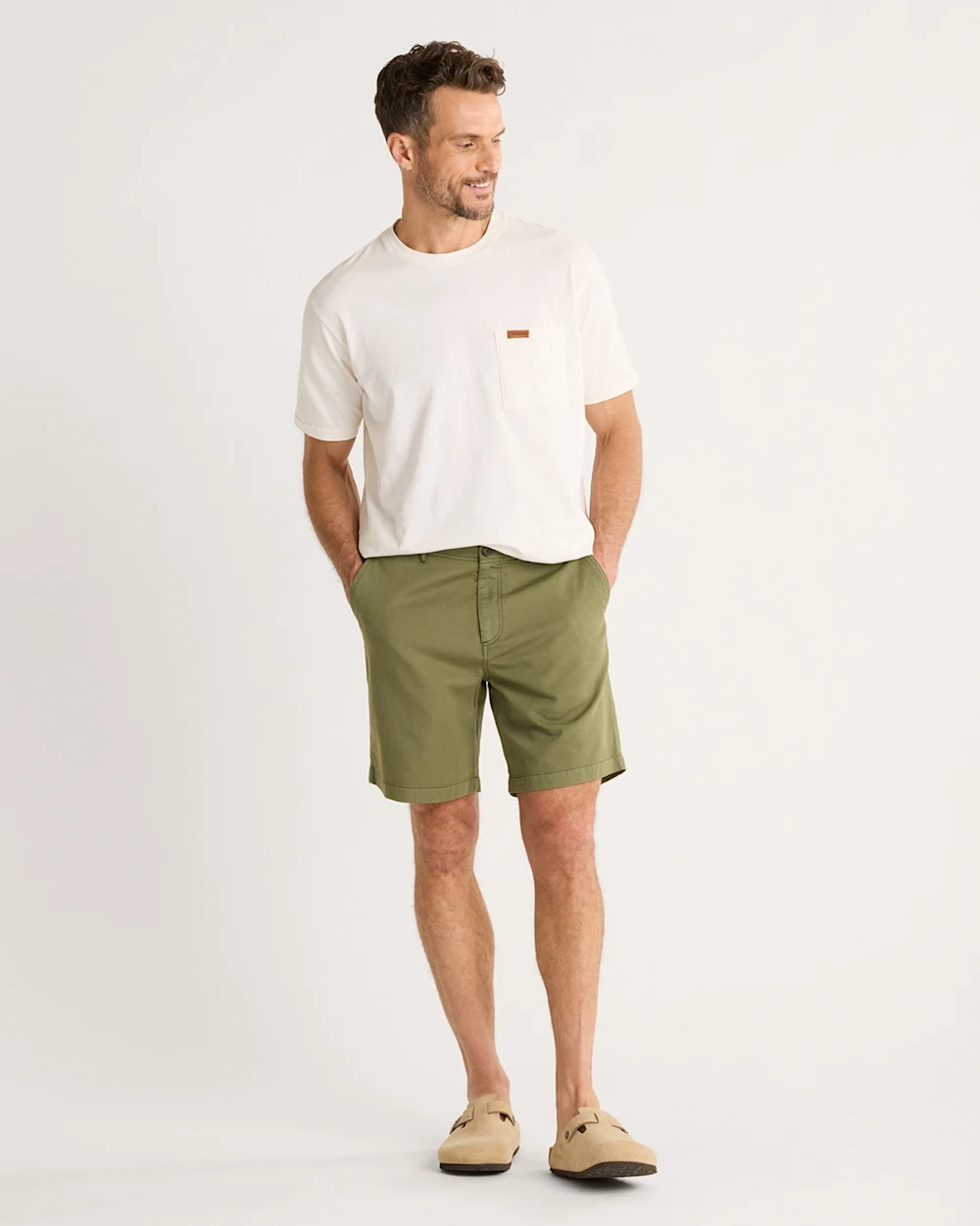 MEN'S SKYLER COTTON/LINEN SHORTS