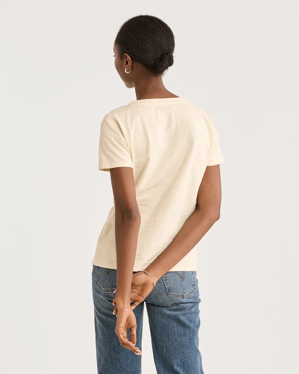 WOMEN'S SHORT-SLEEVE COTTON SLUB TEE