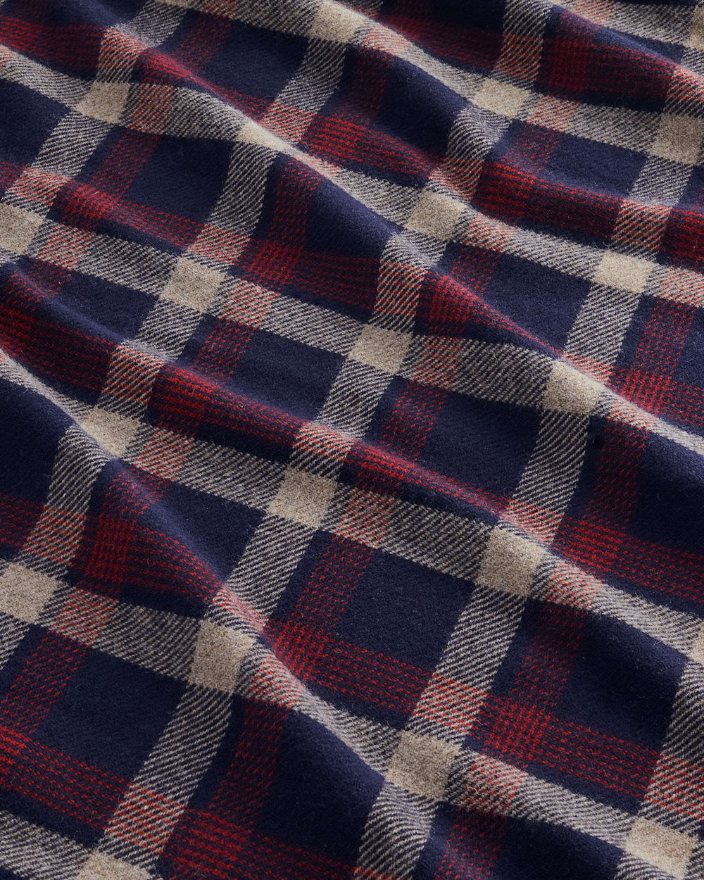 ECO-WISE WOOL FRINGED THROW