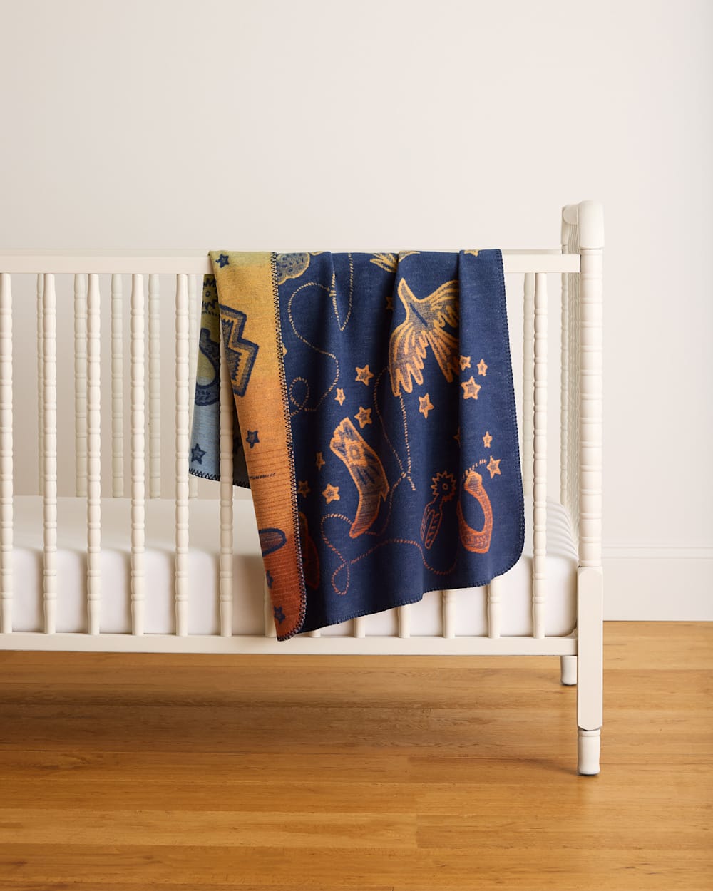 COSMIC RODEO ORGANIC COTTON BABY BLANKET
