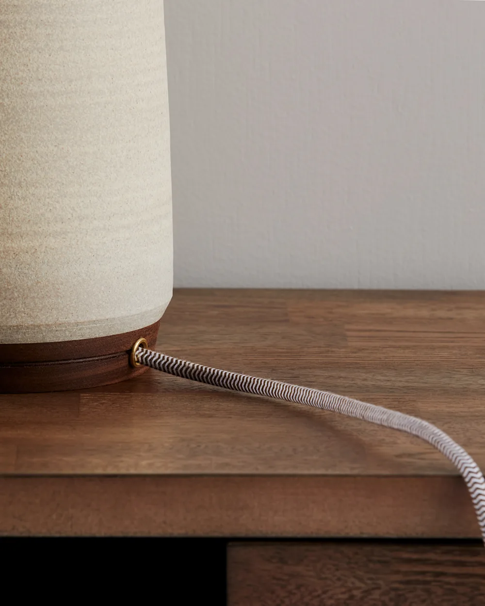 RAW STONEWARE TABLE LAMP
