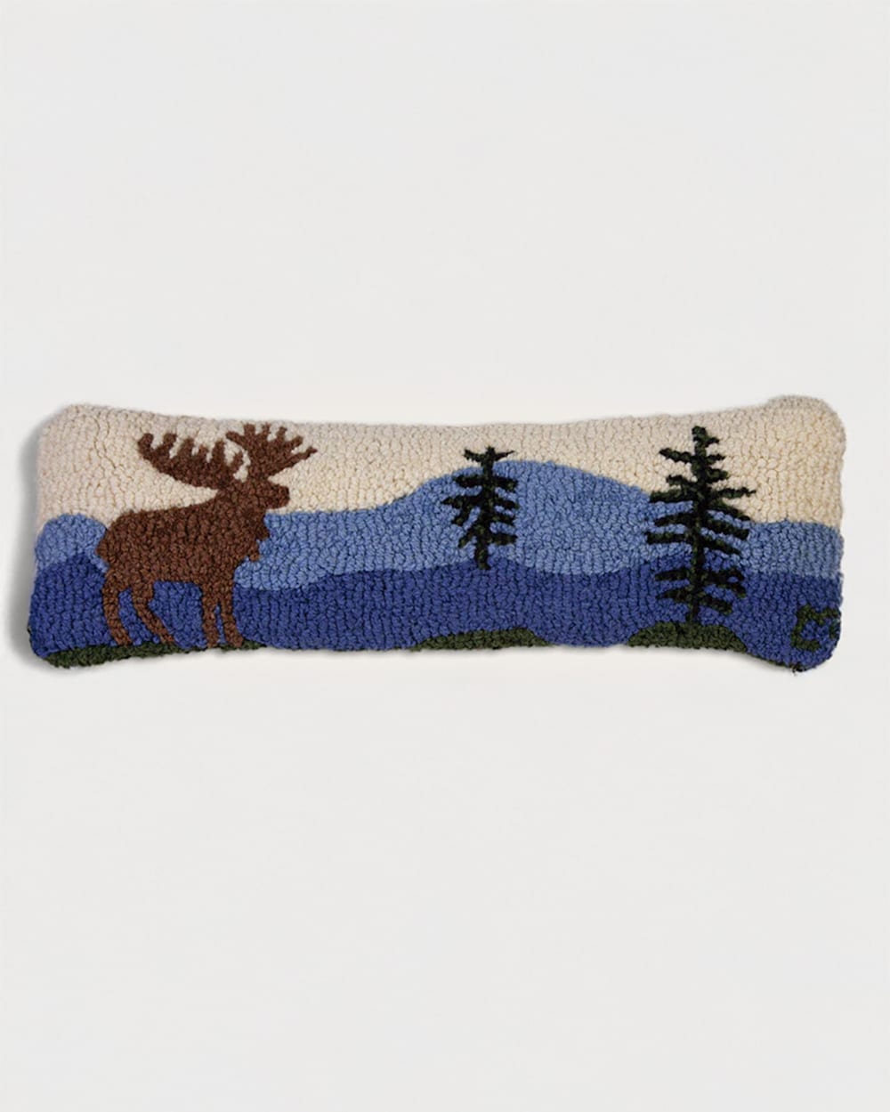 MOUNTAIN MOOSE HOOKED LUMBAR PILLOW