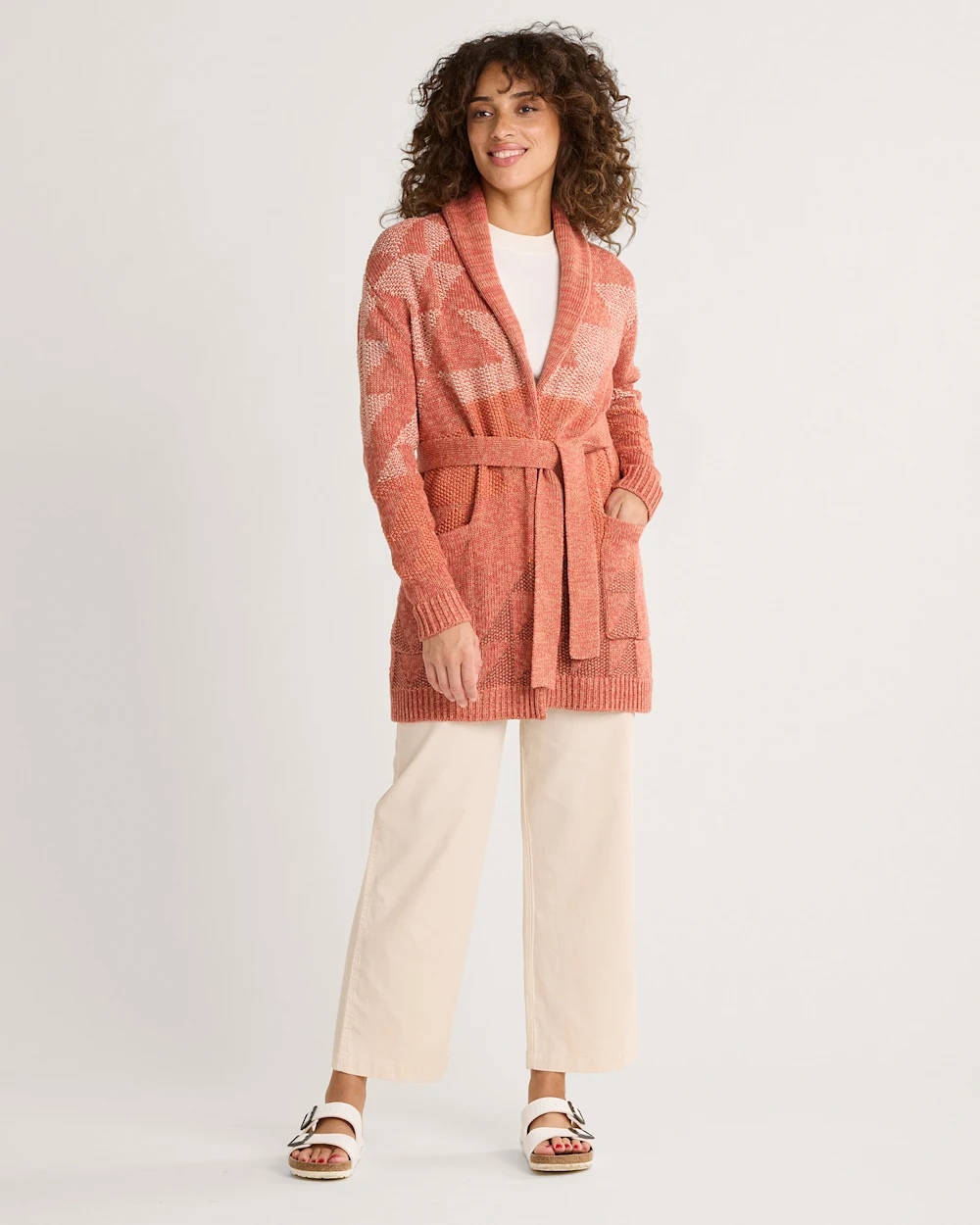 WOMEN'S MONTEREY BELTED COTTON CARDIGAN