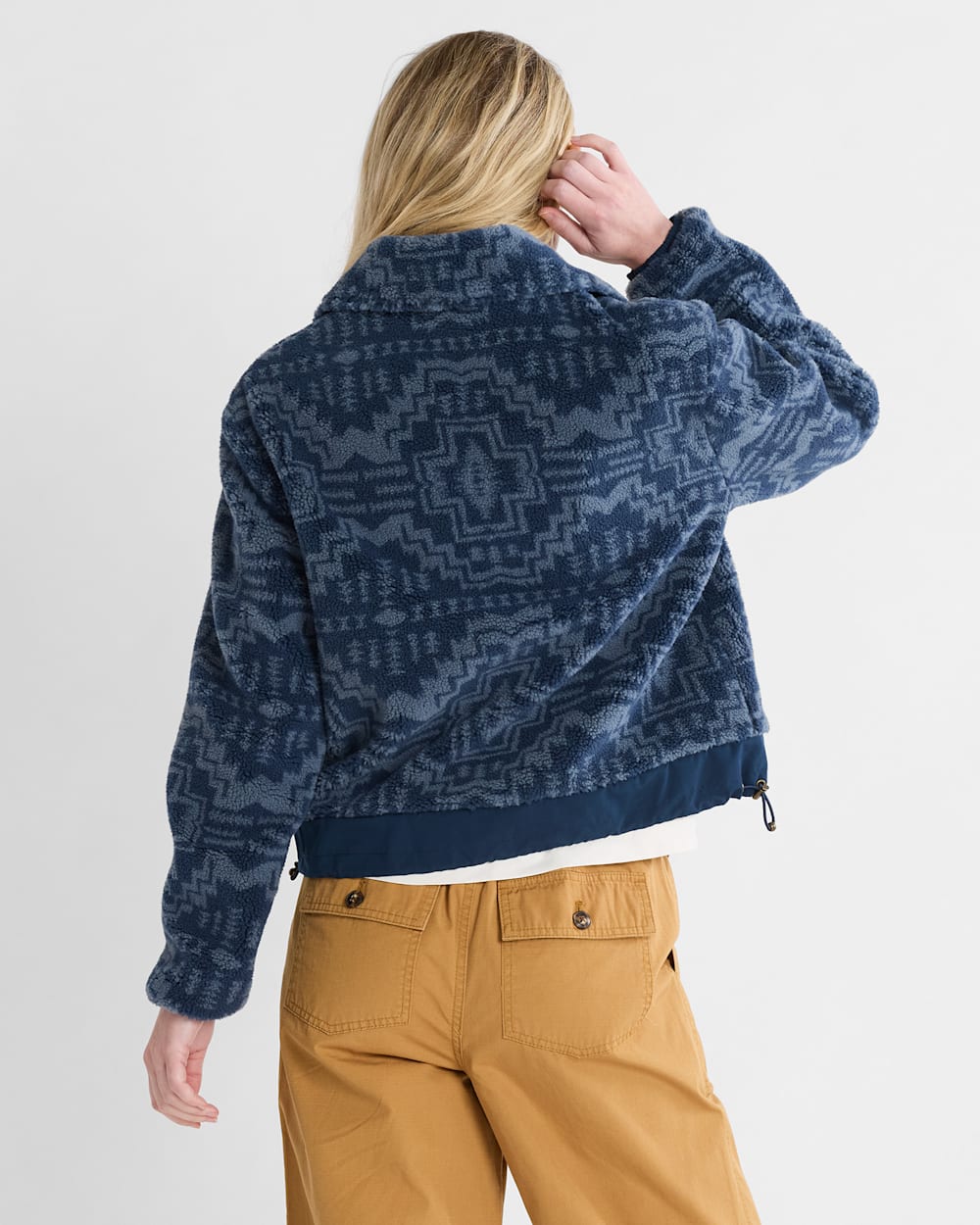 WOMEN'S HEATHER ZIP-FRONT FLEECE JACKET