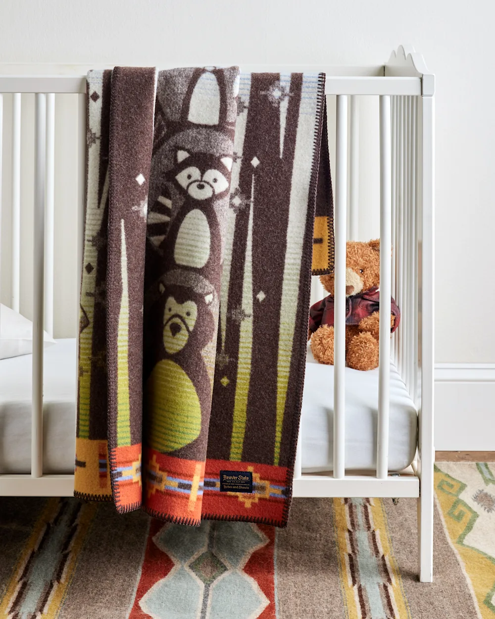 WOODLAND NEIGHBORS CRIB BLANKET