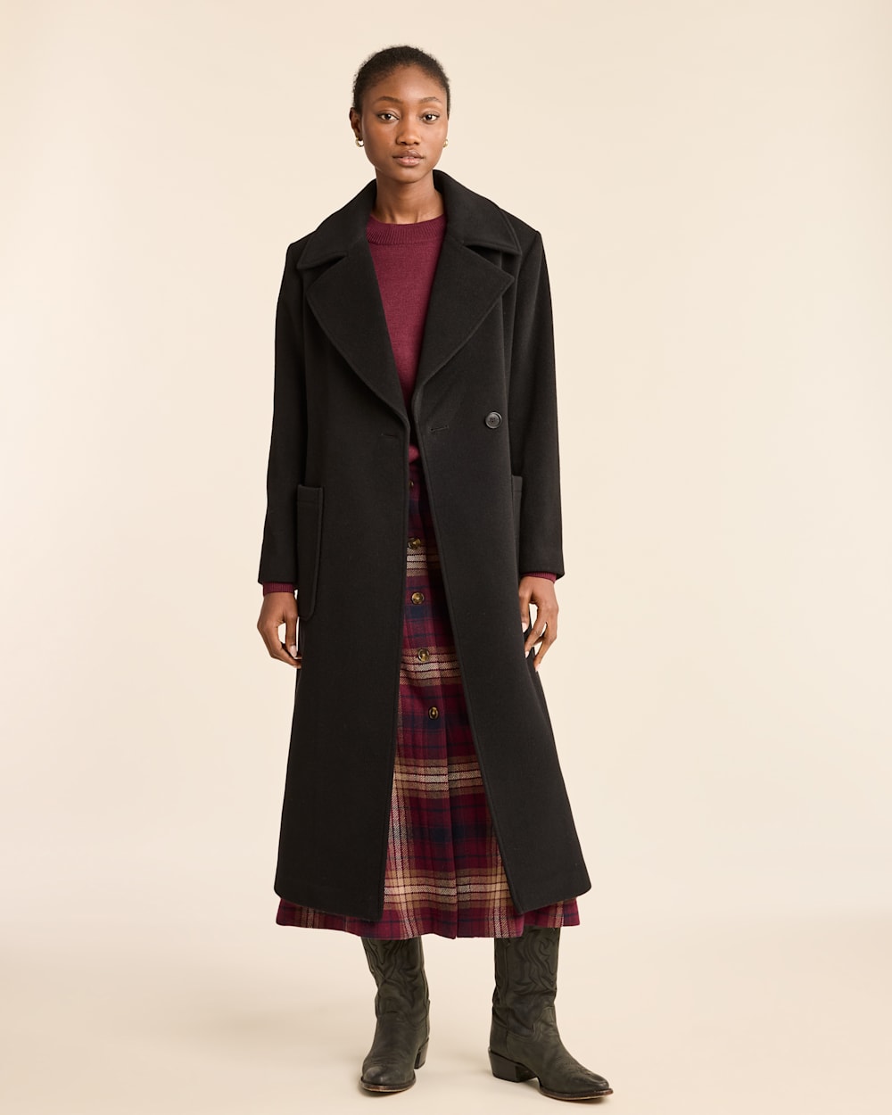 WOMEN'S NOB HILL WOOL WRAP COAT