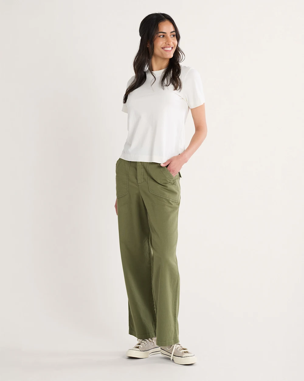 WOMEN'S UTILITY COTTON/LINEN PANTS