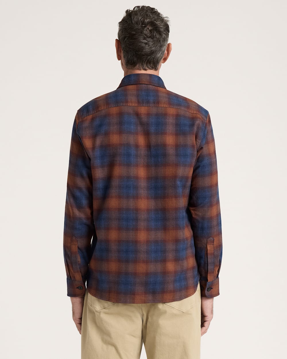 MEN'S PLAID BURNSIDE COTTON FLANNEL SHIRT