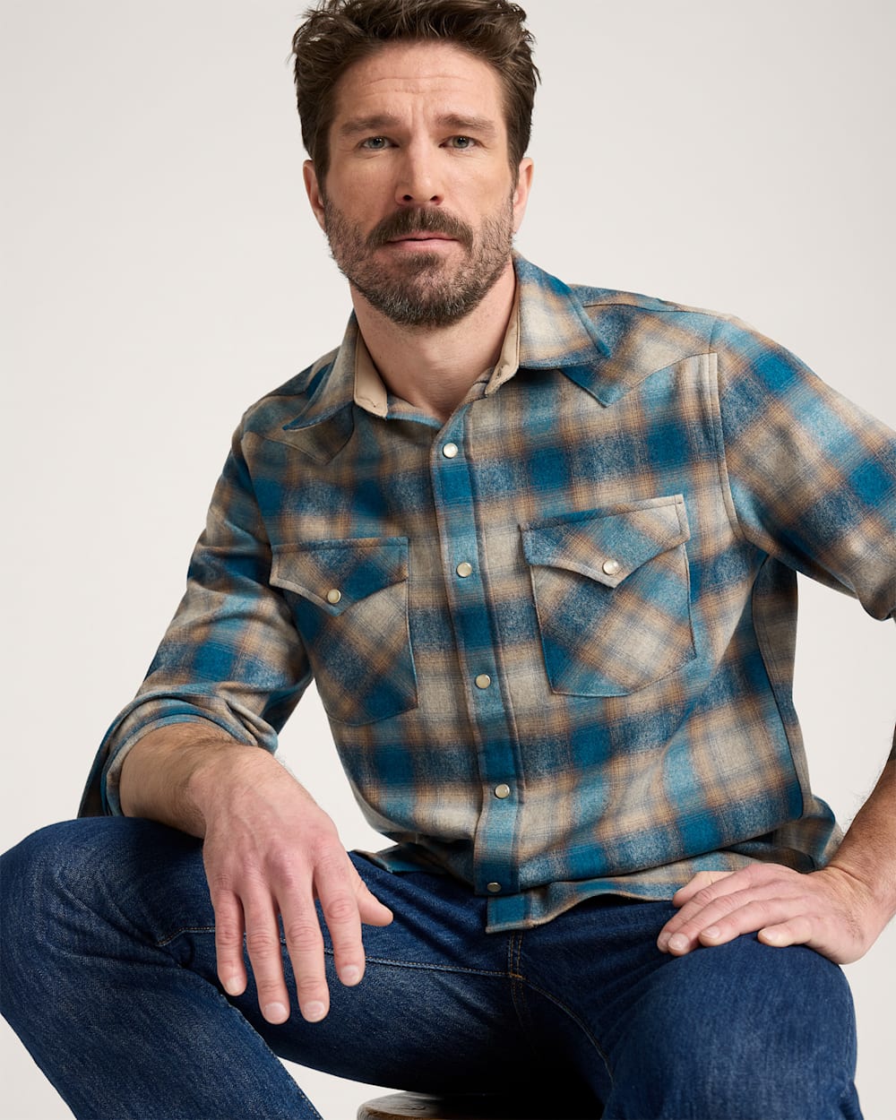 MEN'S PLAID SNAP-FRONT WESTERN CANYON SHIRT