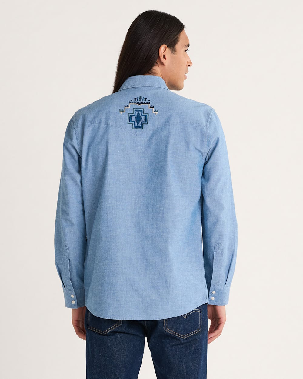 MEN'S HARDING EMBROIDERED CHAMBRAY GAMBLER SHIRT