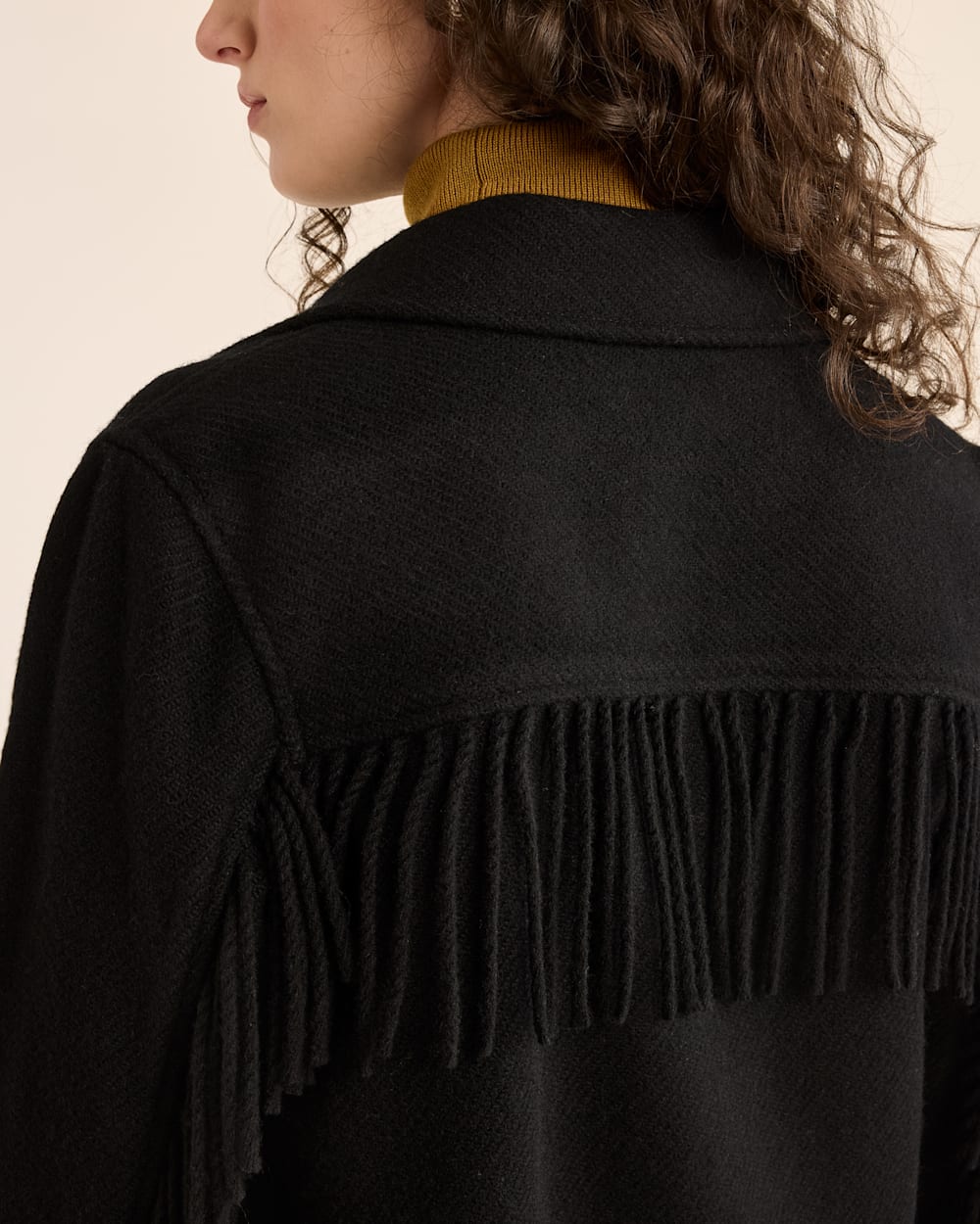 WOMEN'S JOLENE WOOL FRINGED JACKET