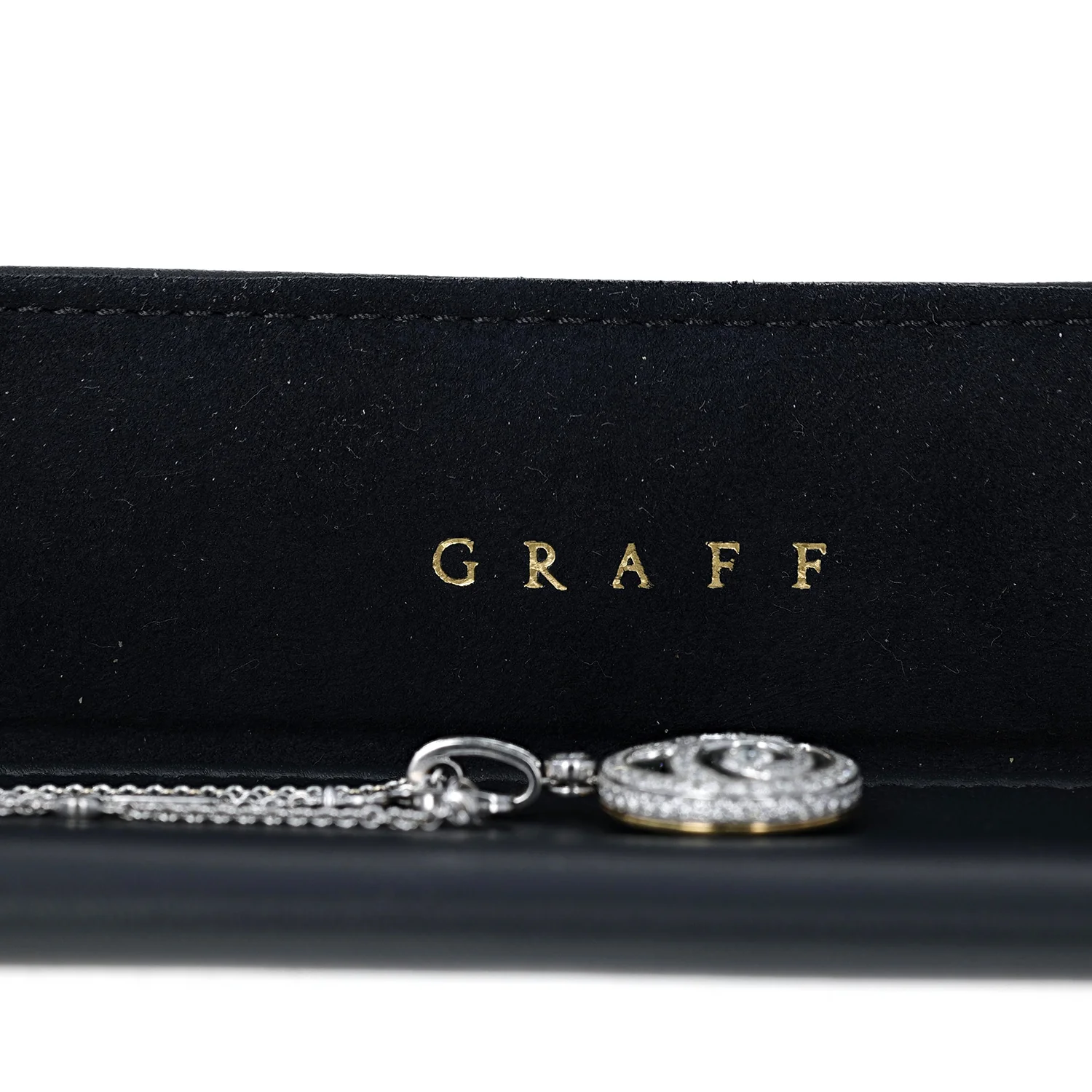 Graff Emerald and Diamond Pendant Necklace with Box