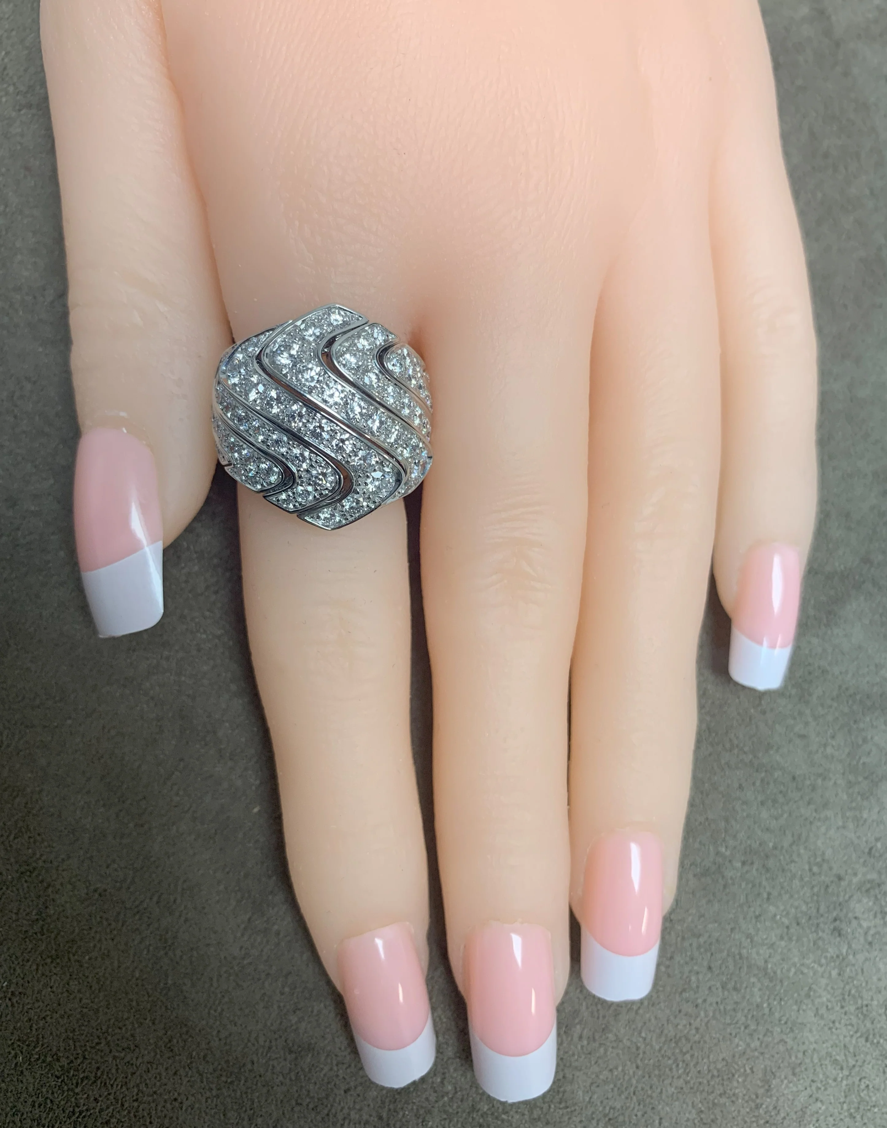 Cartier 4 ct. Round Diamond Cocktail Ring, 18K Gold