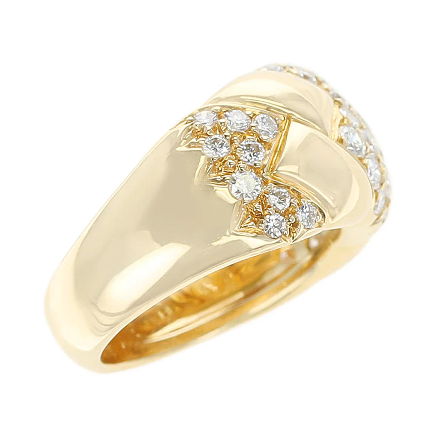 Van Cleef & Arpels Diamond and Gold Design Ring, 18K