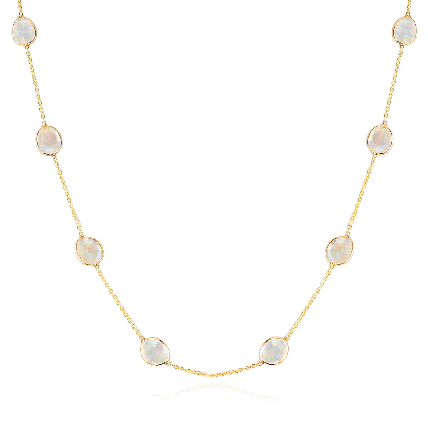 Mixed Cut Rainbow Moonstone 38