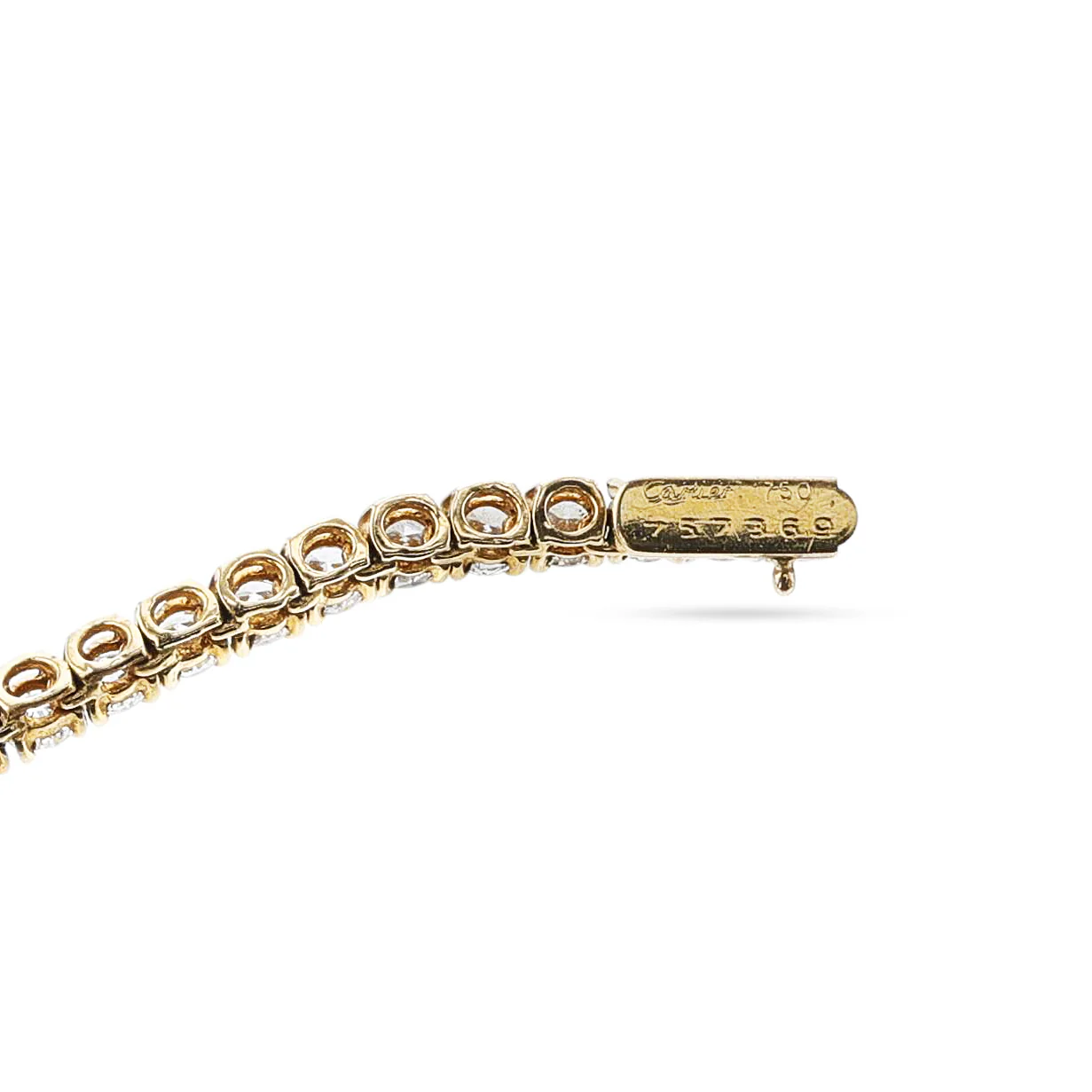 Cartier 17 ct. Diamond Tennis Necklace, 18k Yellow Gold