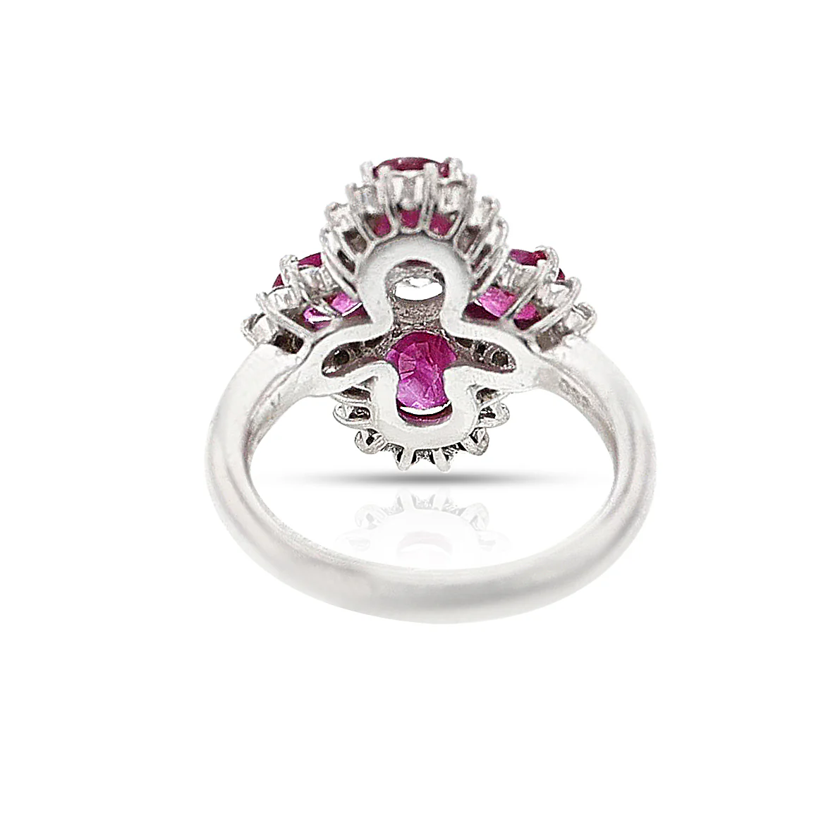 Ruby and Diamond Ring, Platinum