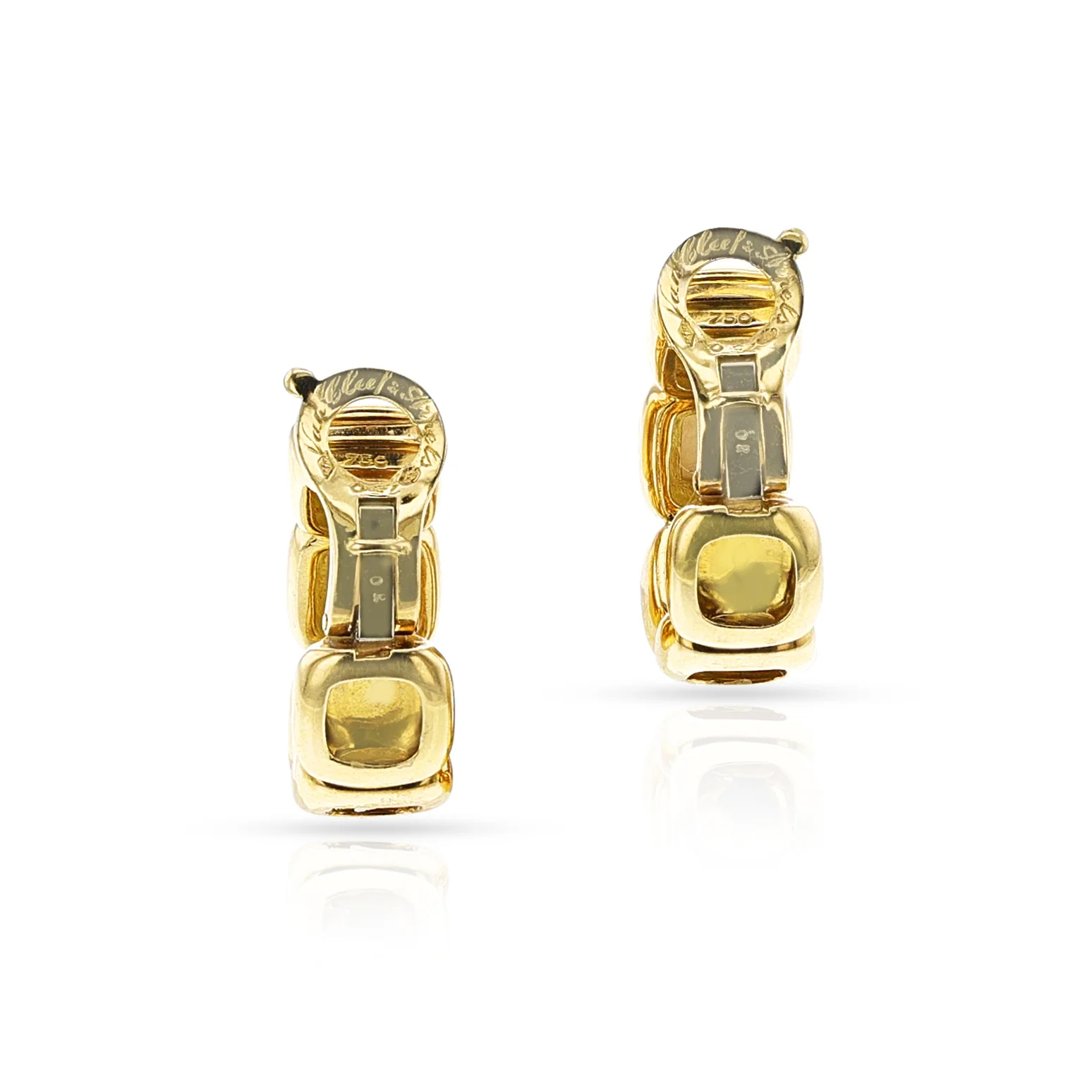 Van Cleef & Arpels Mabe Pearl Hoop Earrings, 18k