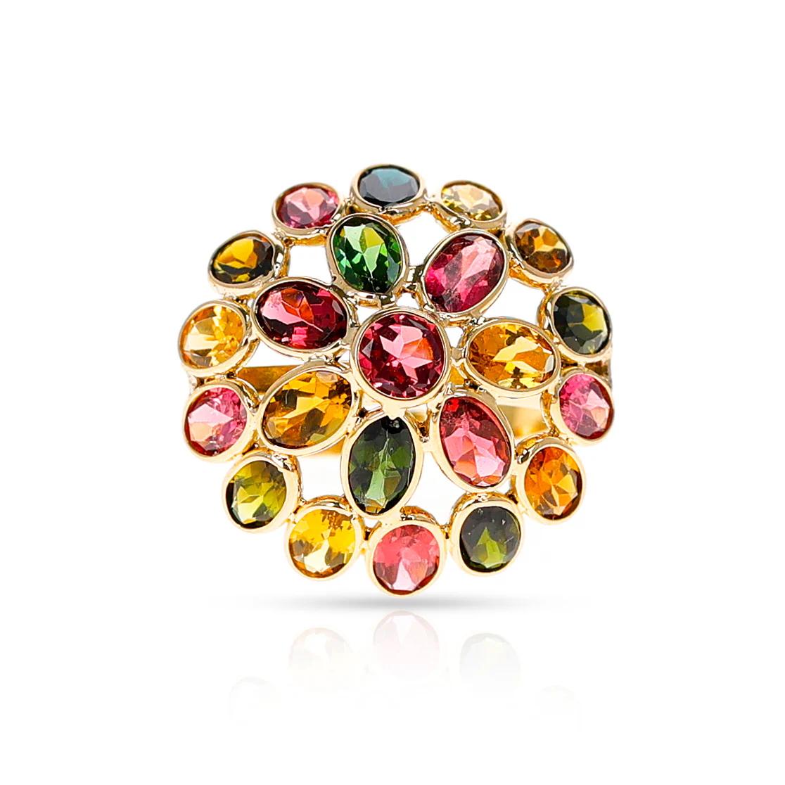 Tourmaline Umbrella Ring, 18K
