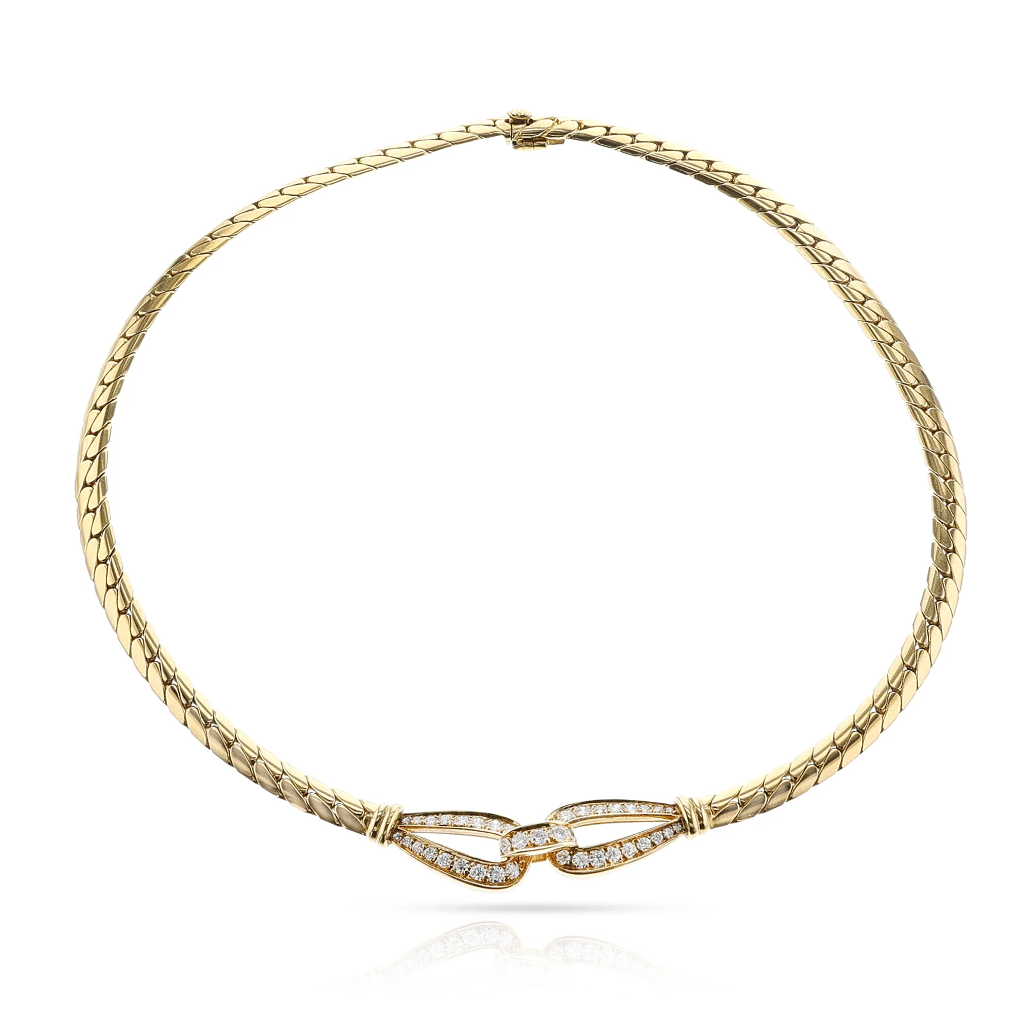 Cartier George L’enfant Diamond and Gold Necklace, 18k