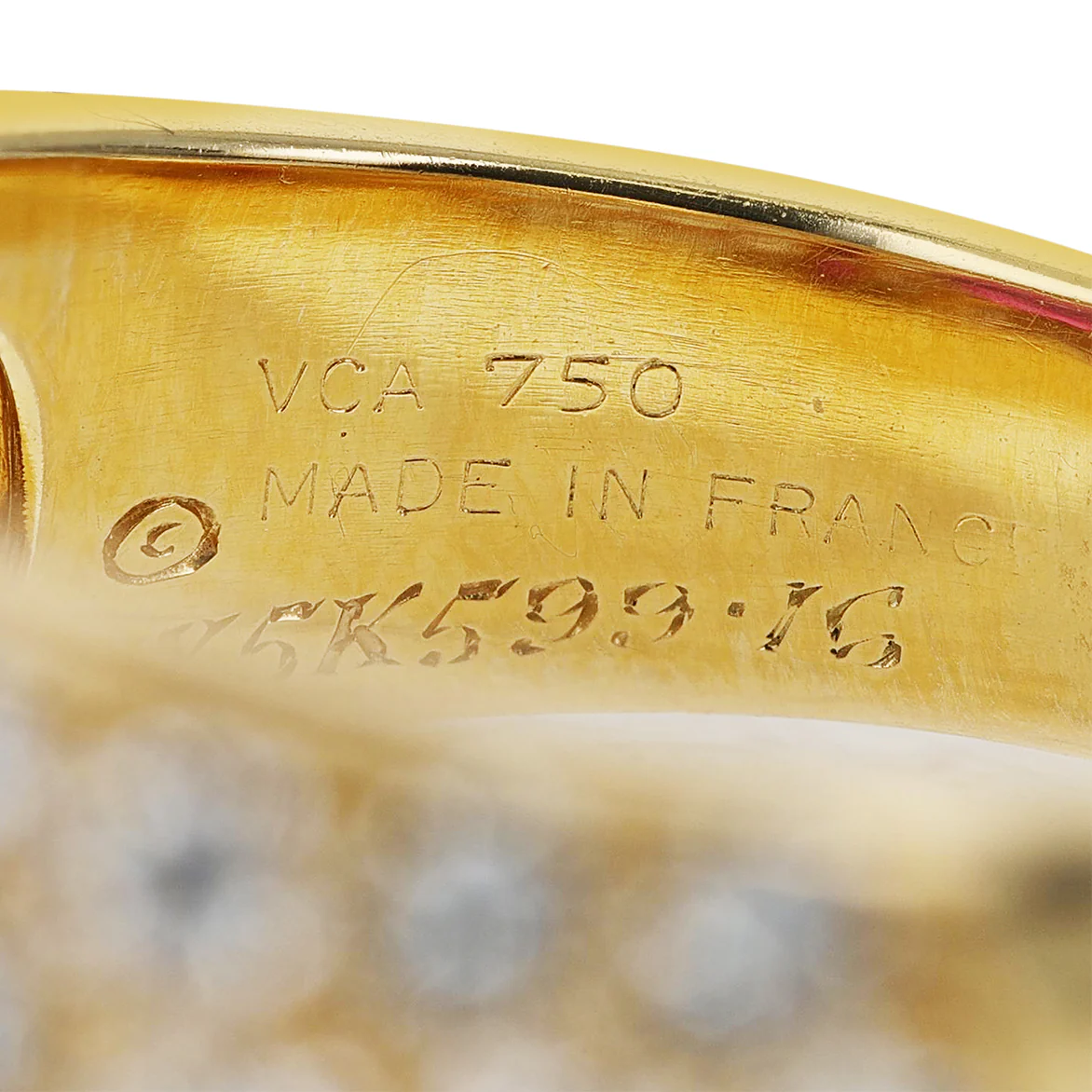 Van Cleef & Arpels Oval Ruby and Diamond Ring with Invisibly Set Rubies, 18k