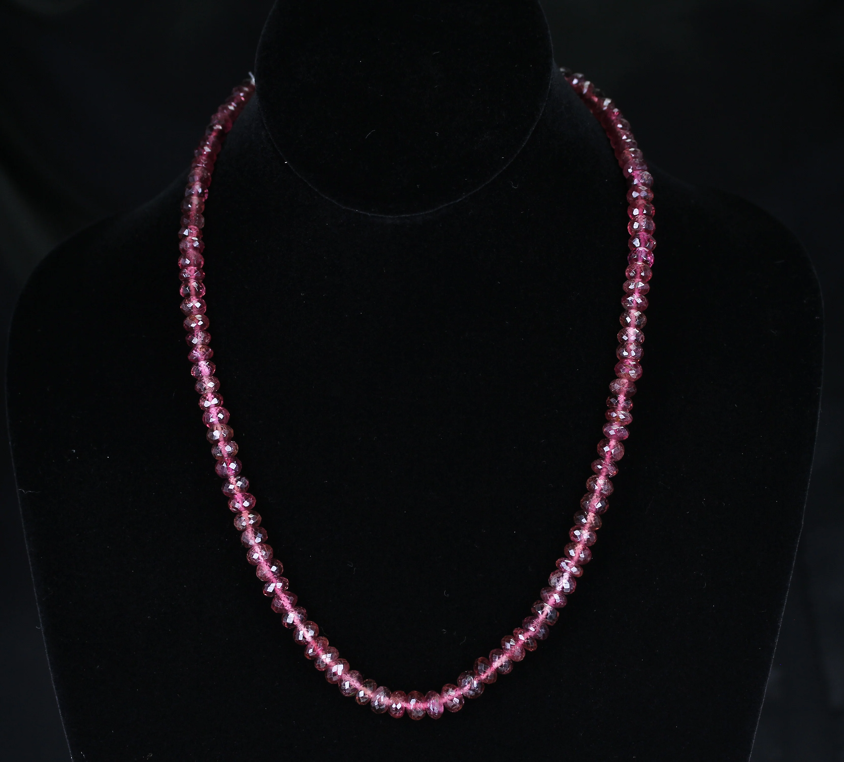 Genuine & Natural Large Pink Tourmaline Faceted Beads