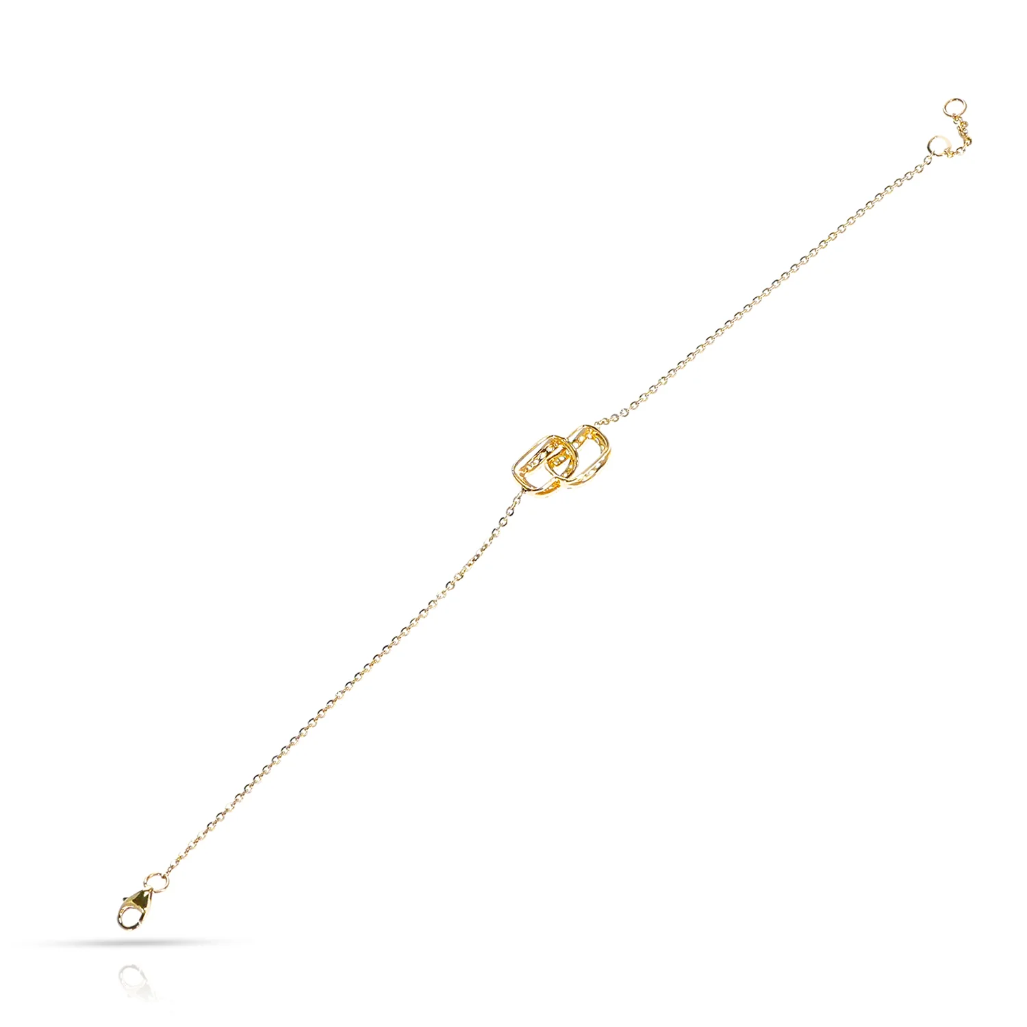 Brazilian Paraiba and Diamond Link Bracelet, 18k