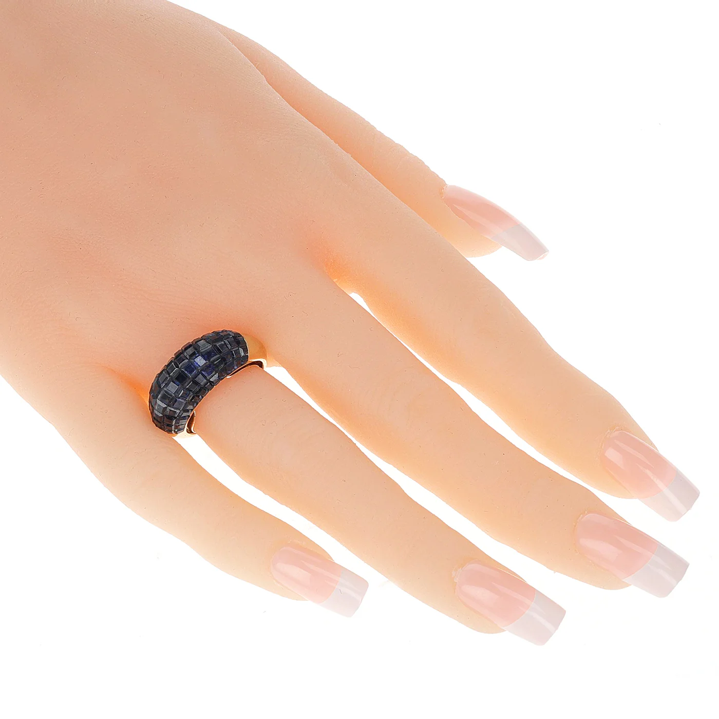 Van Cleef & Arpels Mystery-Set Sapphire Ring with French Marks