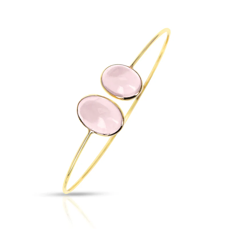 Oval Emerald Bangle, 18k