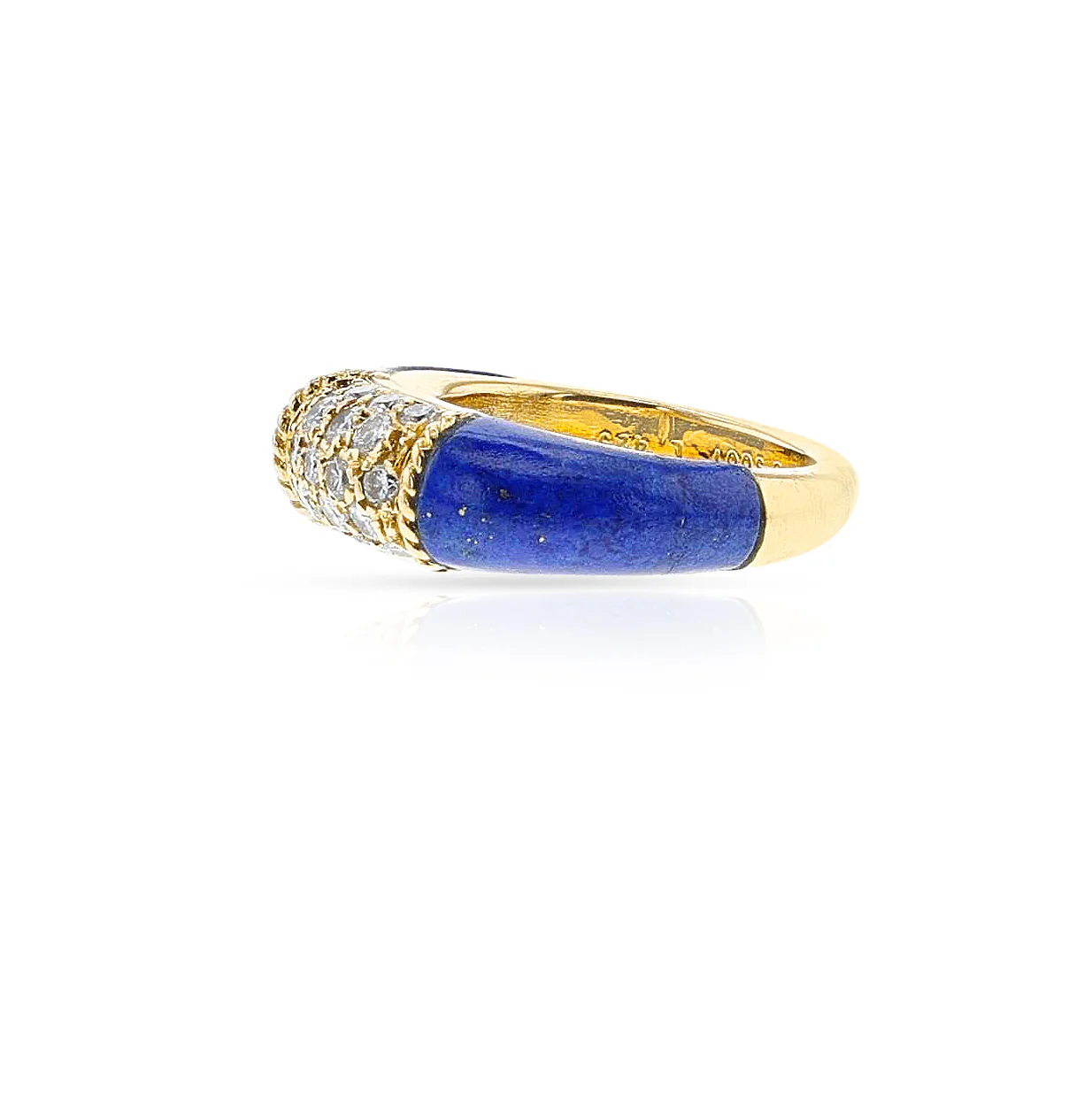 Van Cleef & Arpels Lapis and Diamond Philippine Ring