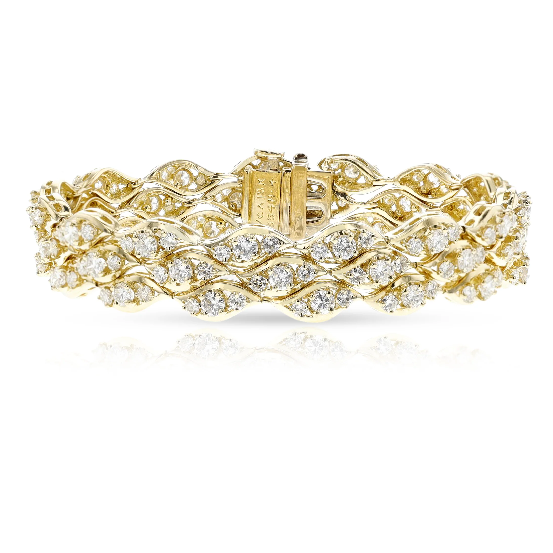 Van Cleef & Arpels Diamond and Gold Bracelet, 18k