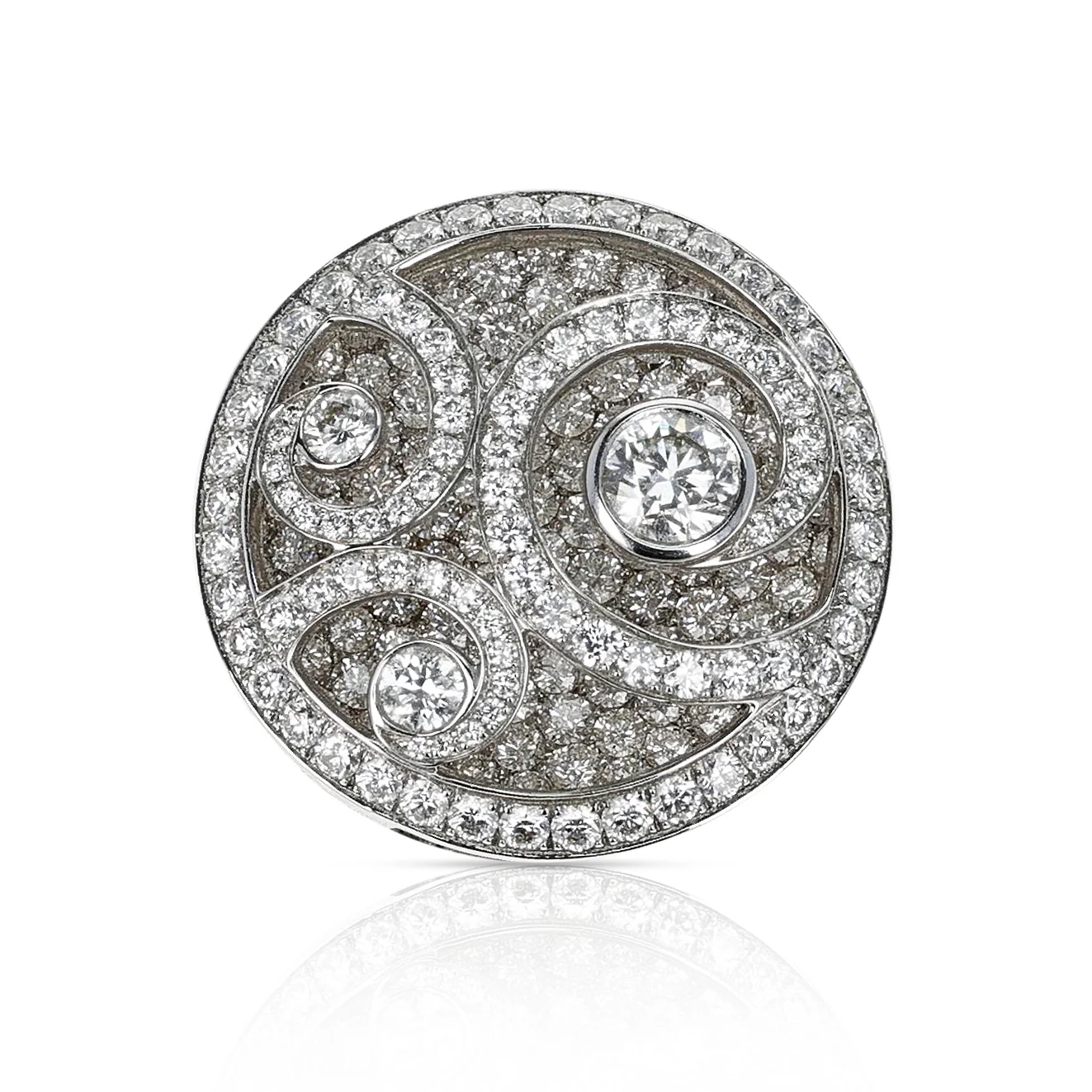 Graff White Diamond 'Diamond on Diamond' White Gold Ring